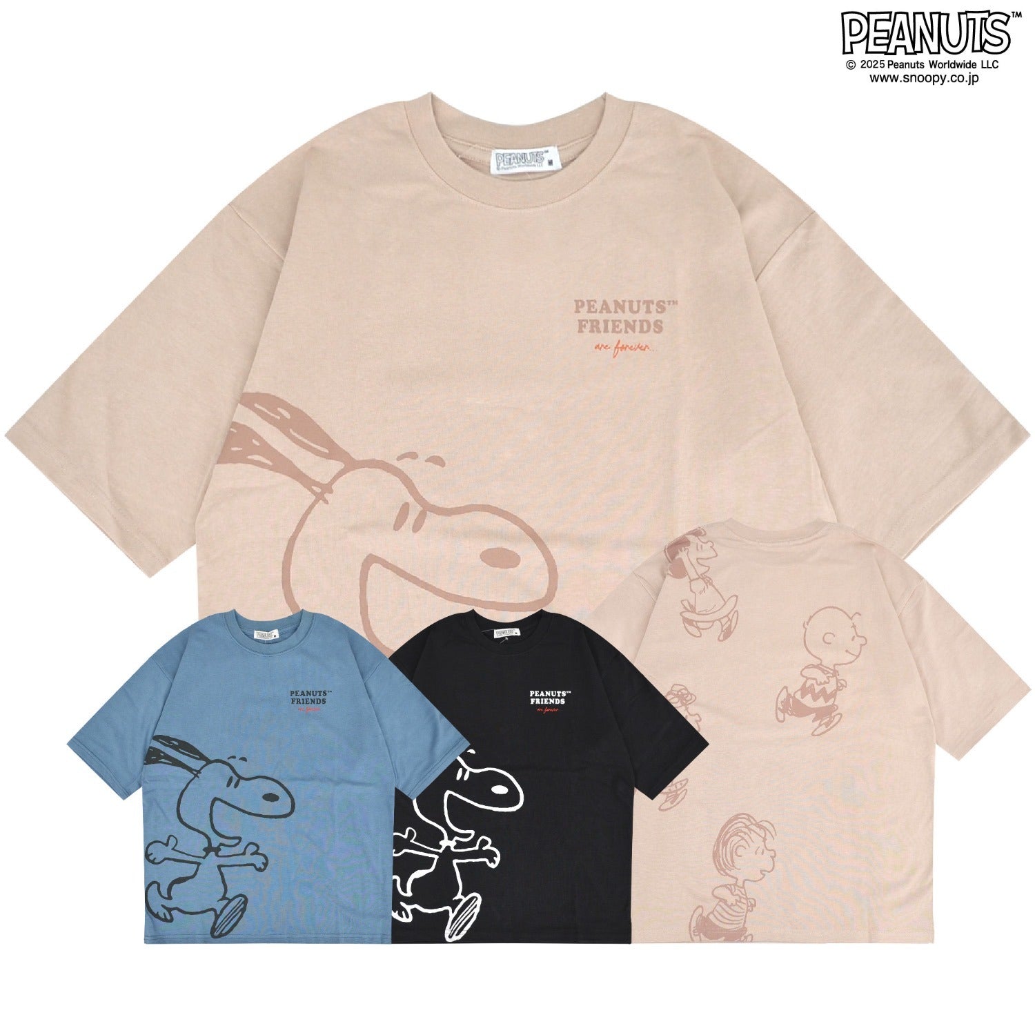 スヌーピー Tシャツ トップス 半袖 ヘビーウェイト ドロップショルダー プリント PEANUTS SNOOPY s1152-15sp