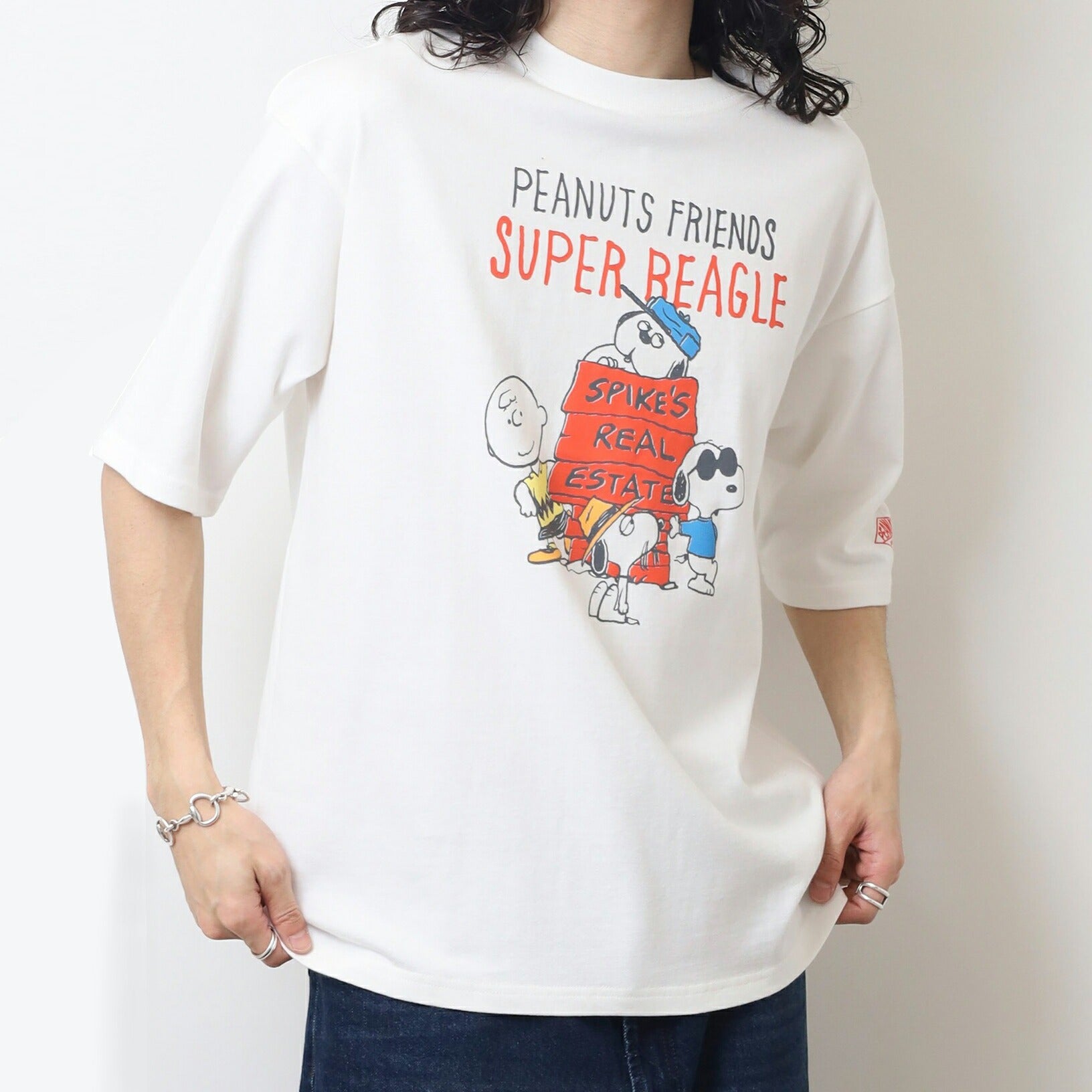 スヌーピー Tシャツ 半袖 トップス ドロップショルダー ヘビーウェイト プリント SNOOPY PEANUTS s1152-16sp