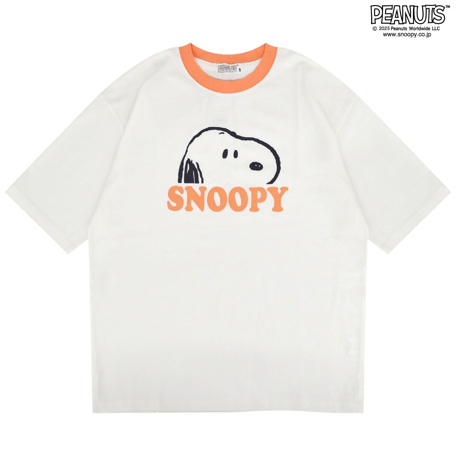 スヌーピー Tシャツ 半袖 トップス ドロップショルダー ヘビーウェイト プリント オラフ ウッドストック SNOOPY PEANUTS s1152-18sp
