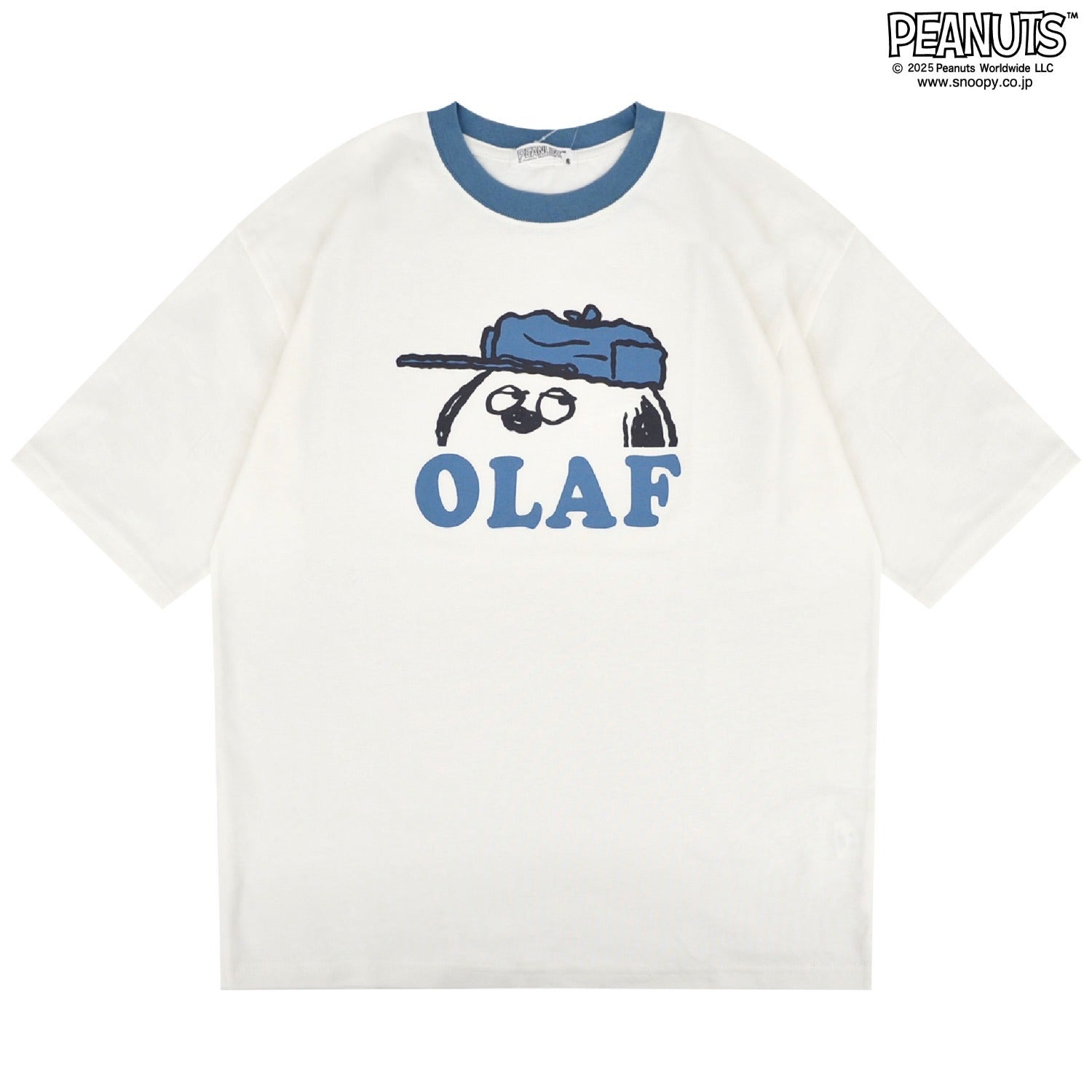 スヌーピー Tシャツ 半袖 トップス ドロップショルダー ヘビーウェイト プリント オラフ ウッドストック SNOOPY PEANUTS s1152-18sp