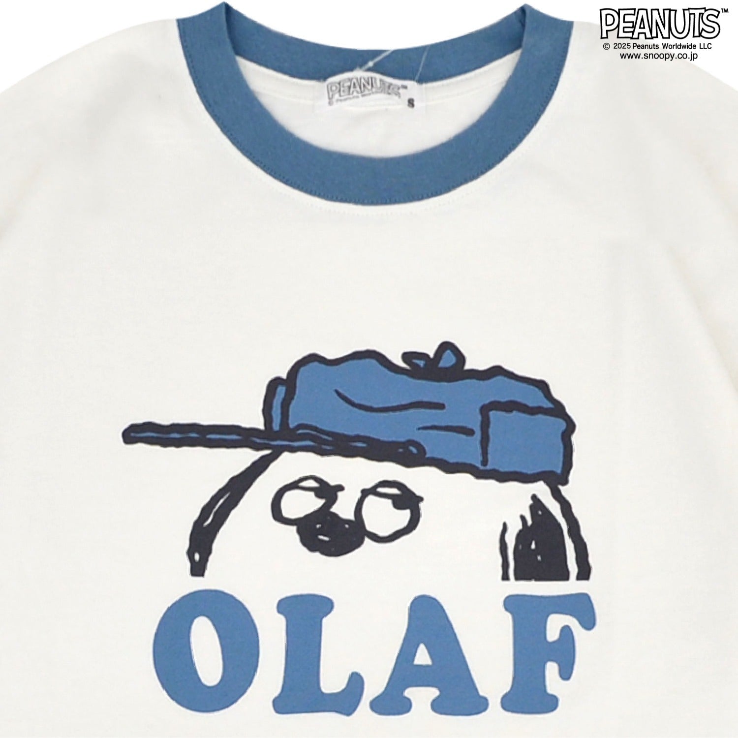 スヌーピー Tシャツ 半袖 トップス ドロップショルダー ヘビーウェイト プリント オラフ ウッドストック SNOOPY PEANUTS s1152-18sp