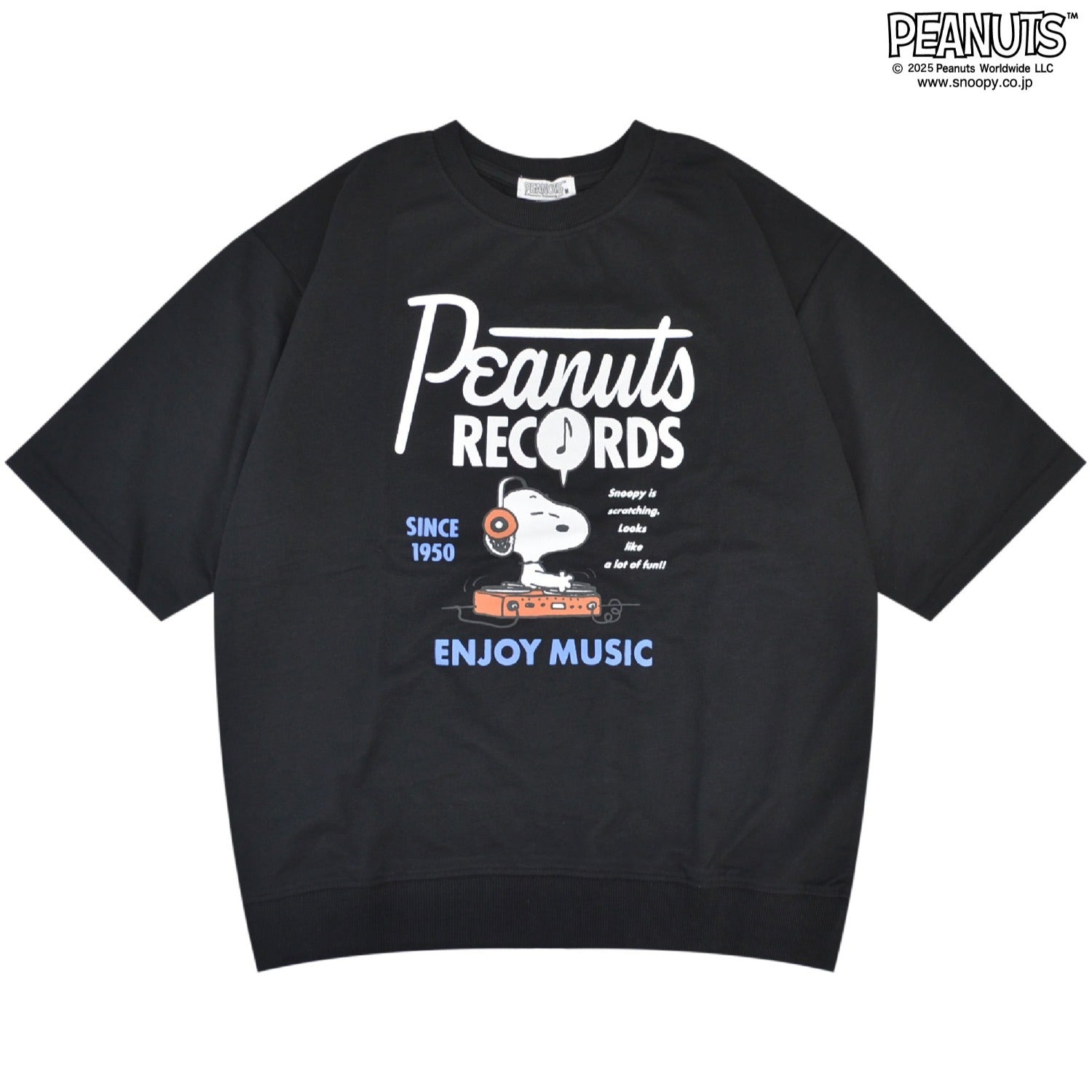 スヌーピー オラフ 半袖 ミュージック 音楽 ミニ裏毛 トレーナー スウェット SNOOPY PEANUTS s1152-24sp