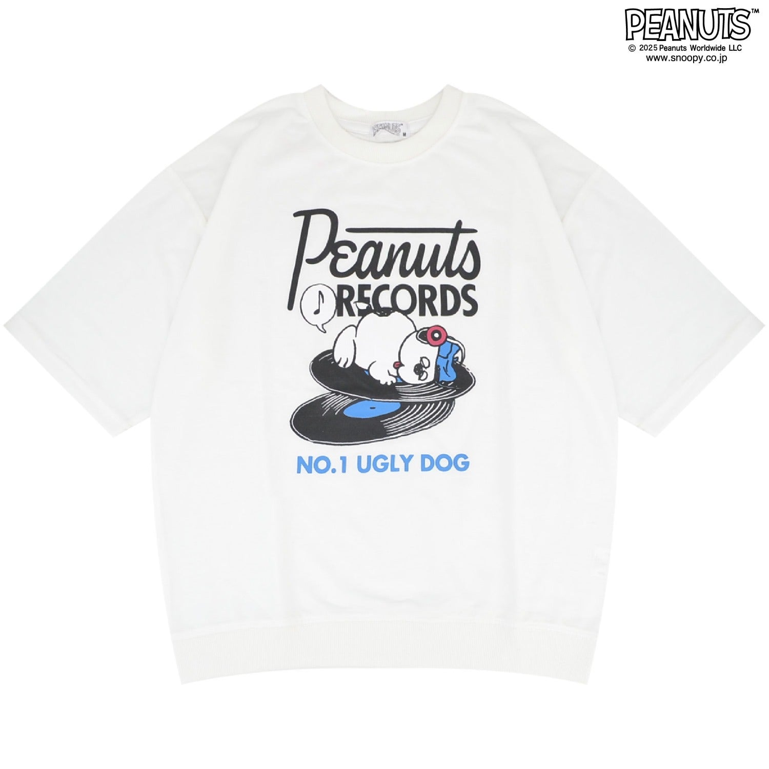 スヌーピー オラフ 半袖 ミュージック 音楽 ミニ裏毛 トレーナー スウェット SNOOPY PEANUTS s1152-24sp