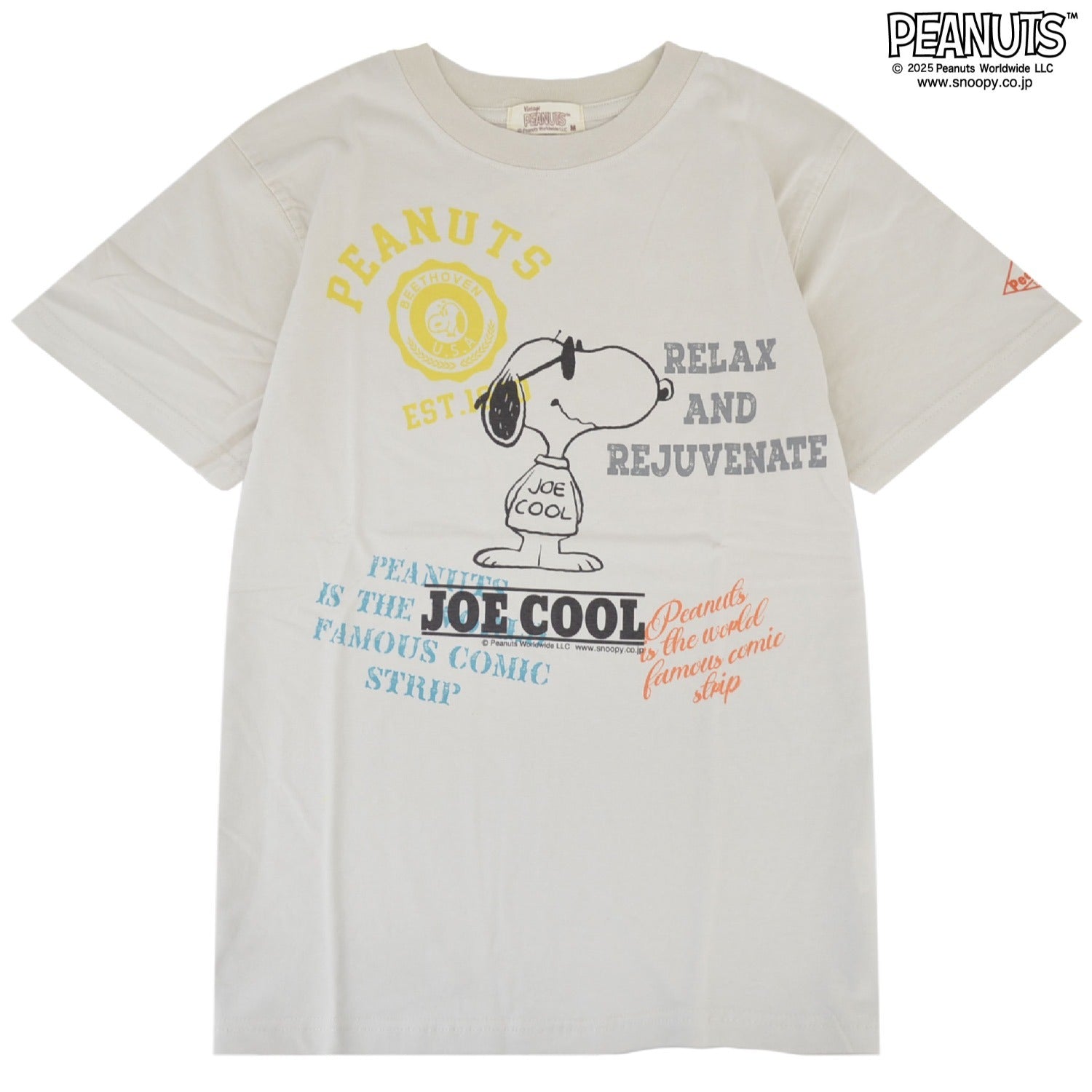 スヌーピー ジョークール Tシャツ 半袖 トップス ピグメントプリント ヴィンテージ SNOOPY JOECOOL PEANUTS s1152-275sp