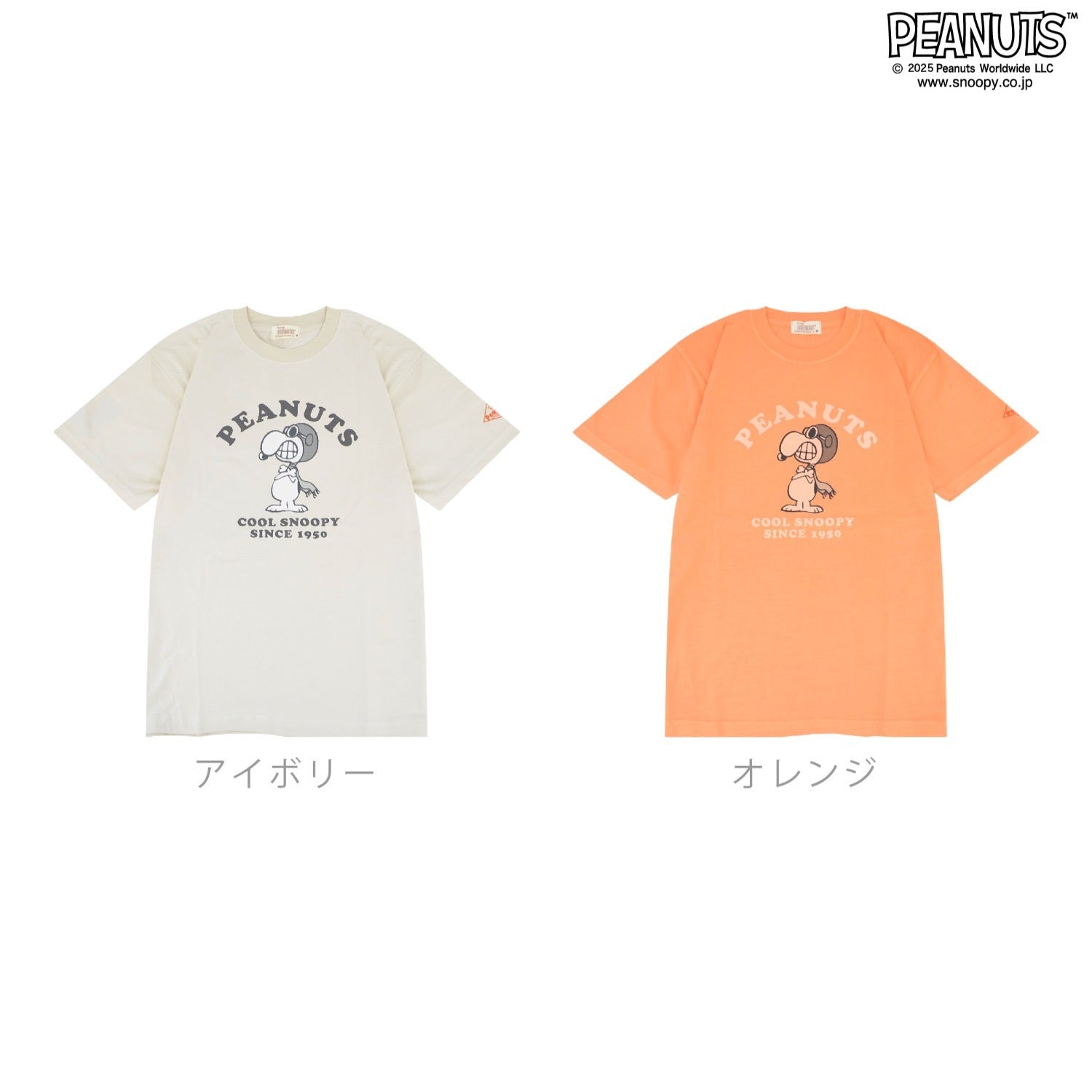 スヌーピー フライングエース Tシャツ 半袖 トップス ピグメントプリント ヴィンテージ SNOOPY JOECOOL PEANUTS s1152-276sp