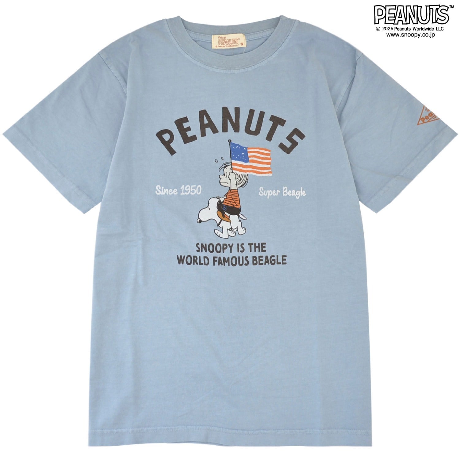 スヌーピー ライナス Tシャツ 半袖 トップス ピグメントプリント ヴィンテージ SNOOPY PEANUTS s1152-277sp
