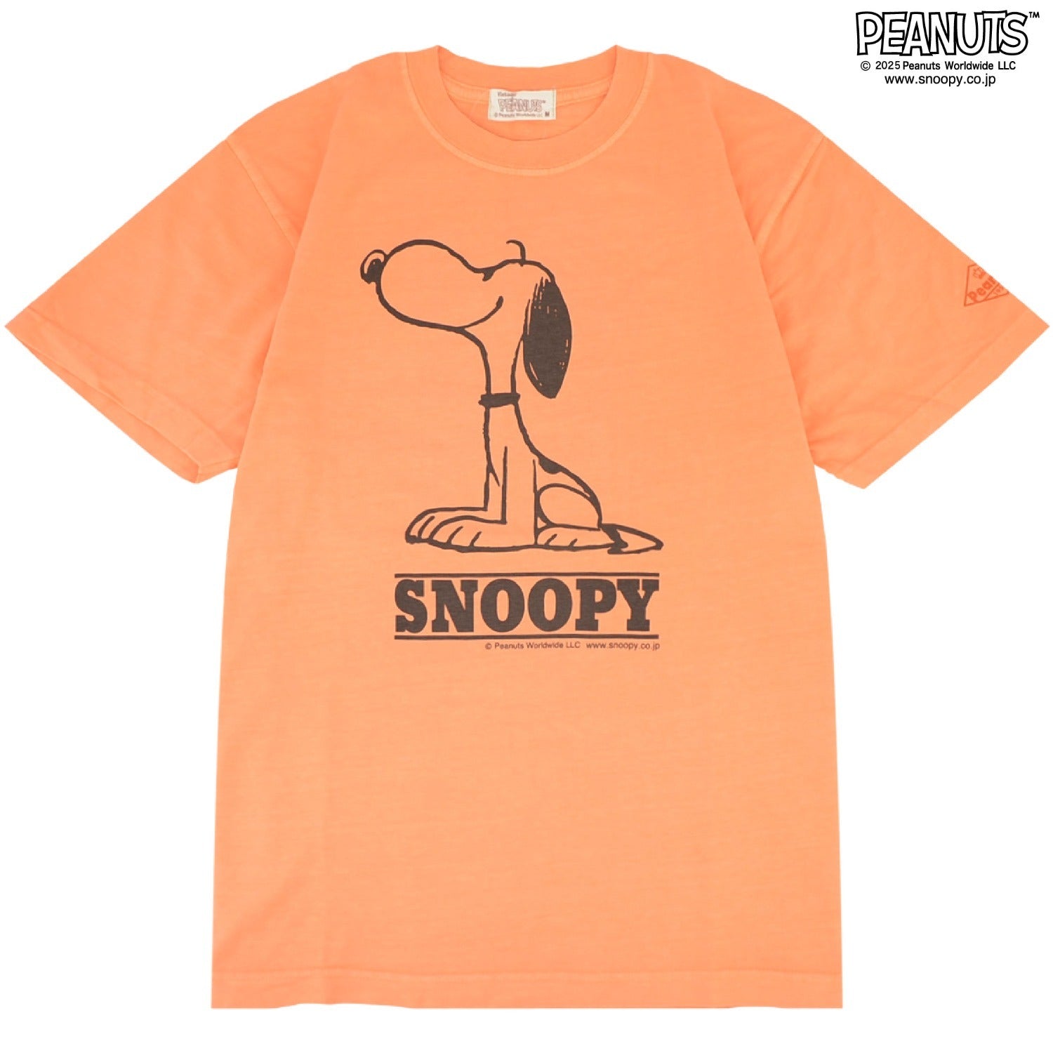 スヌーピー Tシャツ 半袖 トップス ピグメントプリント ヴィンテージ SNOOPY PEANUTS s1152-278sp