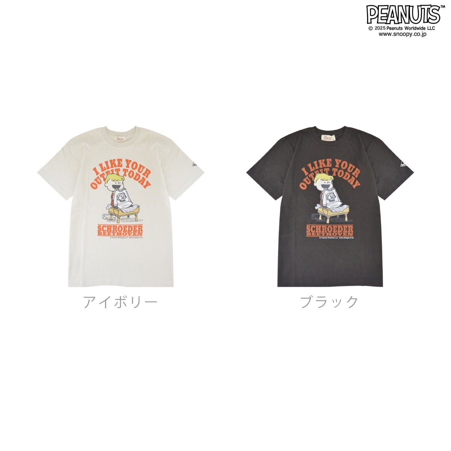 シュローダー スヌーピー フレンズ 半袖 Tシャツ トップス ピグメントプリント ヴィンテージ PEANUTS SNOOPY SCHROEDER s1152-279sp