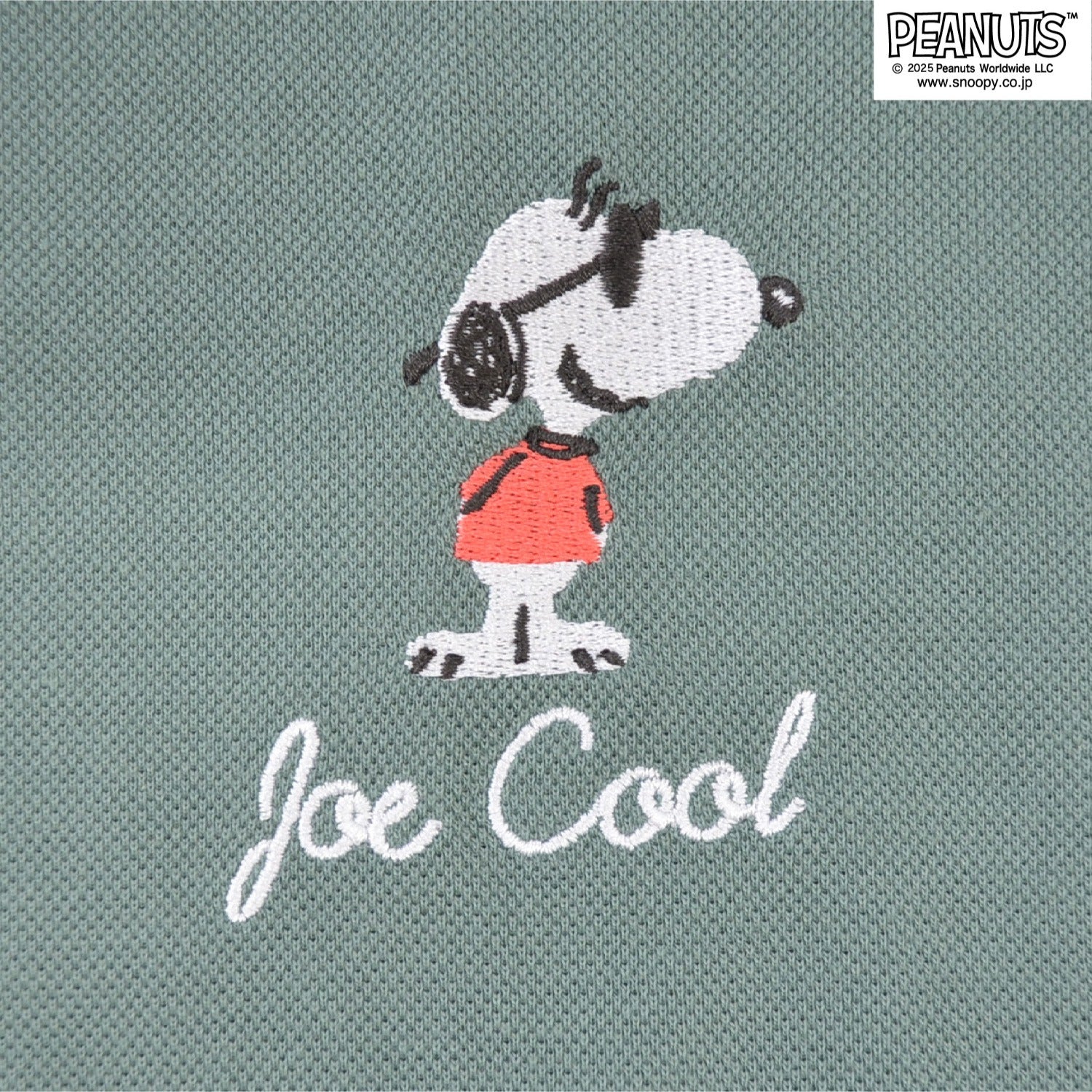 スヌーピー ジョークール 刺繍 鹿の子 半袖 Tシャツ 夏 SNOOPY PEANUTS JOE COOL s1152-285sp