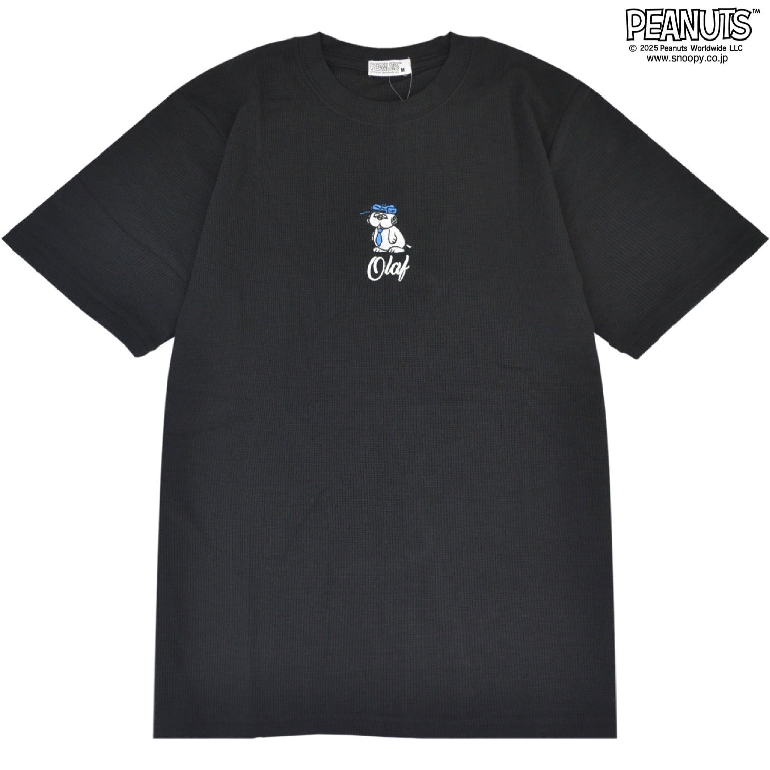 スヌーピー オラフ 刺繍 ワッフル Tシャツ 半袖 トップス 夏 SNOOPY PEANUTS s1152-291sp