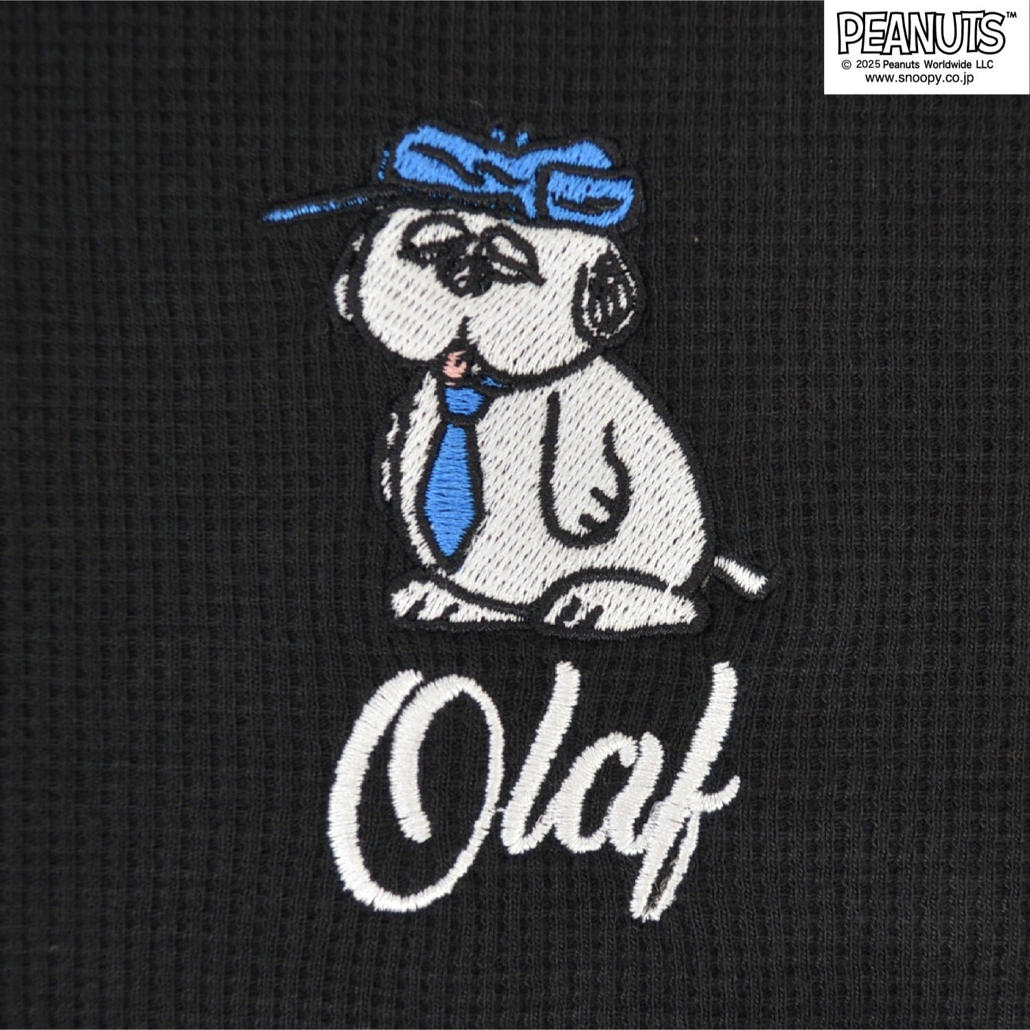 スヌーピー オラフ 刺繍 ワッフル Tシャツ 半袖 トップス 夏 SNOOPY PEANUTS s1152-291sp