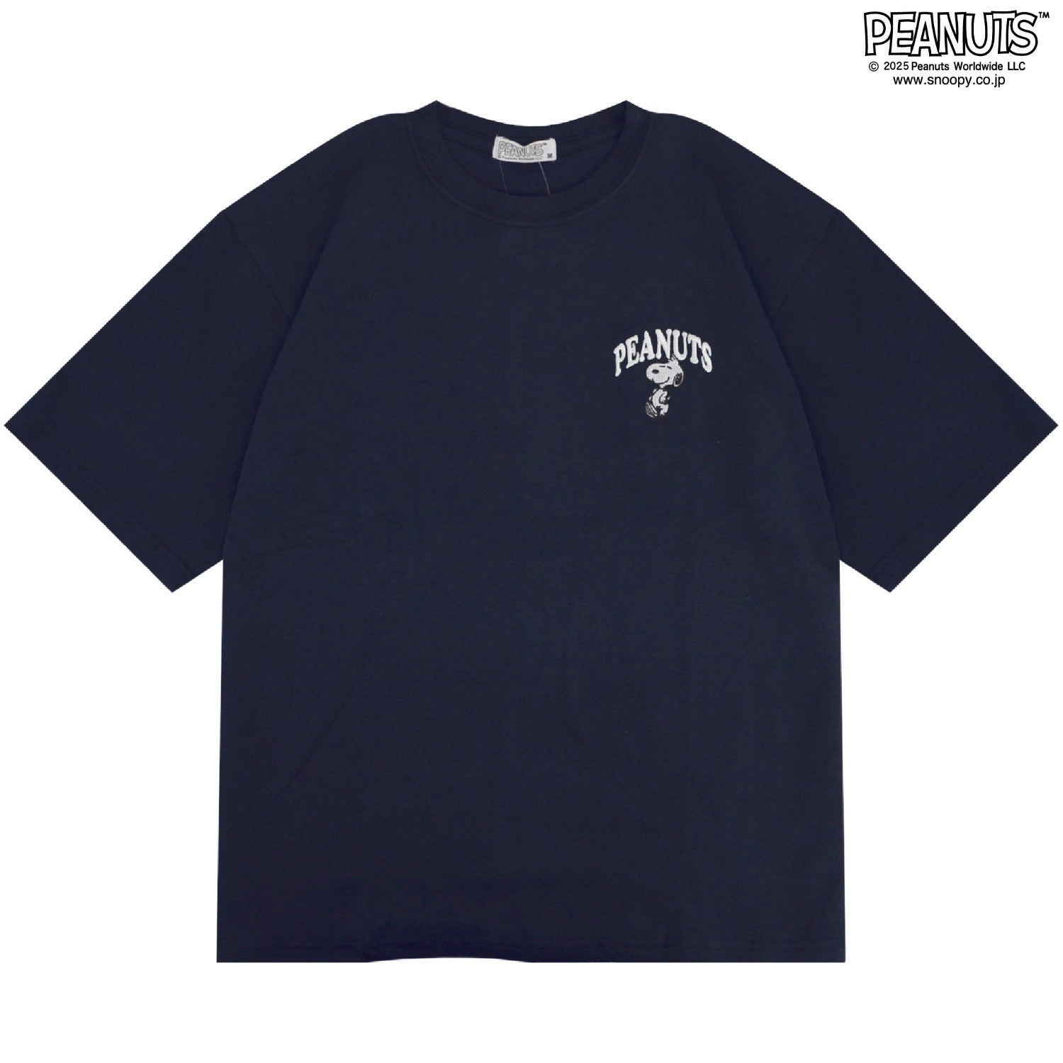 スヌーピー 柄接触冷感 半袖 ビッグシルエット Tシャツ 刺 SNOOPY PEANUTS s1152-293sp