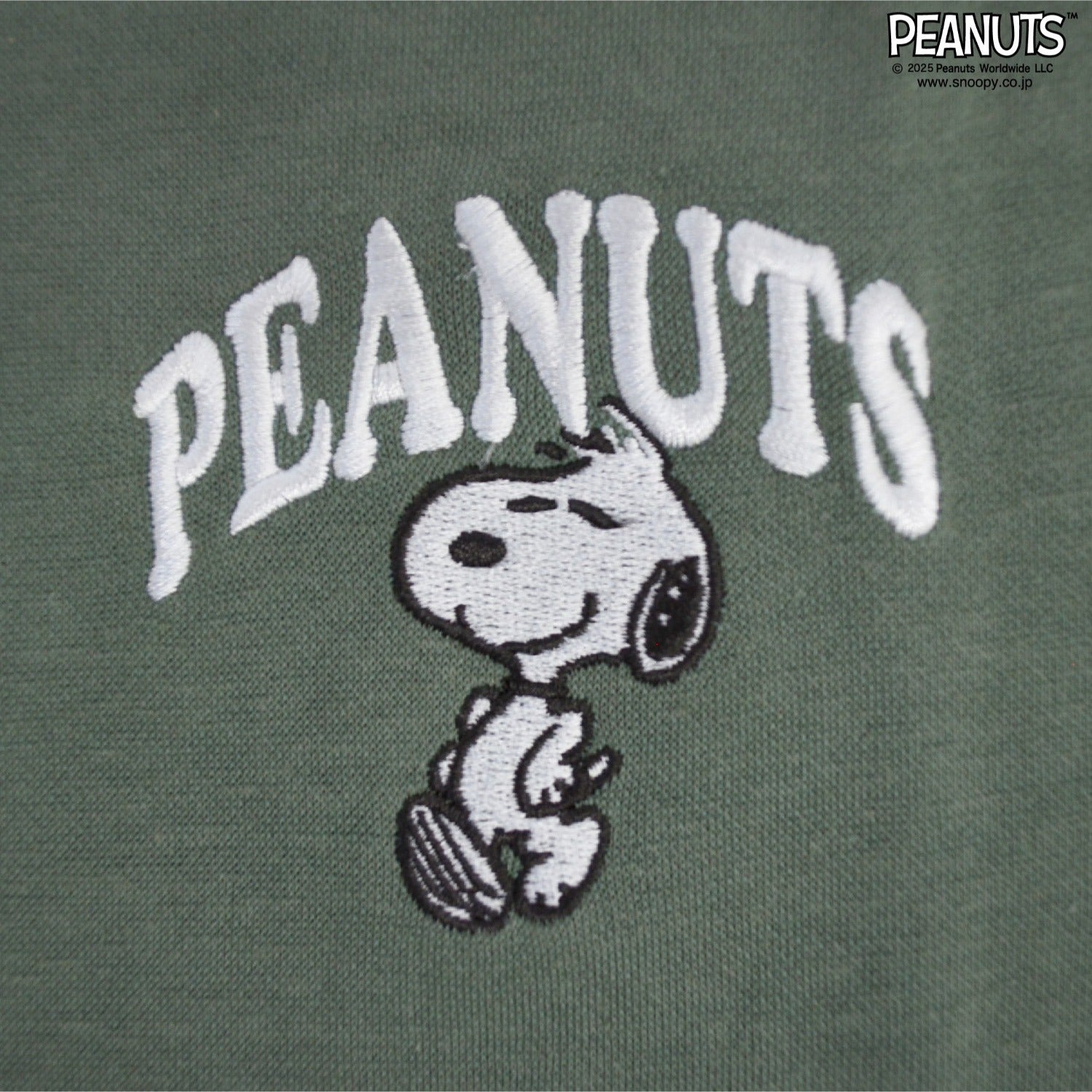 スヌーピー 柄接触冷感 半袖 ビッグシルエット Tシャツ 刺 SNOOPY PEANUTS s1152-293sp