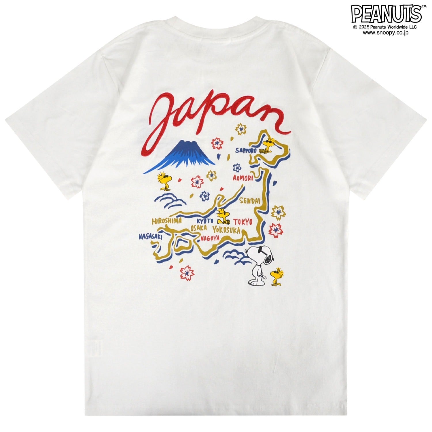 スヌーピー Tシャツ トップス 半袖 和柄 ジョークール 刺繍 プリント PEANUTS SNOOPY JOE COOL s1152-34sp