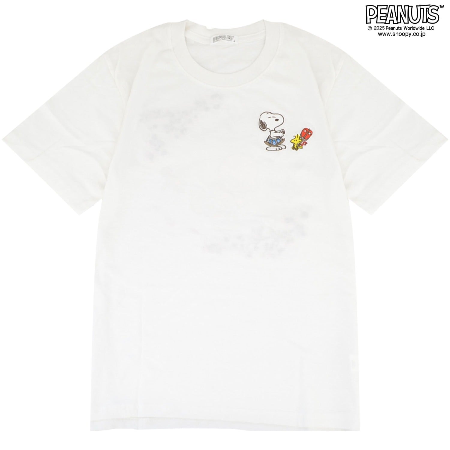 スヌーピー 半袖 Tシャツ トップス 相撲 さくら柄 刺繍 バックプリント チャーリー・ブラウン ウッドストック SNOOPY PEANUTS s1152-35sp