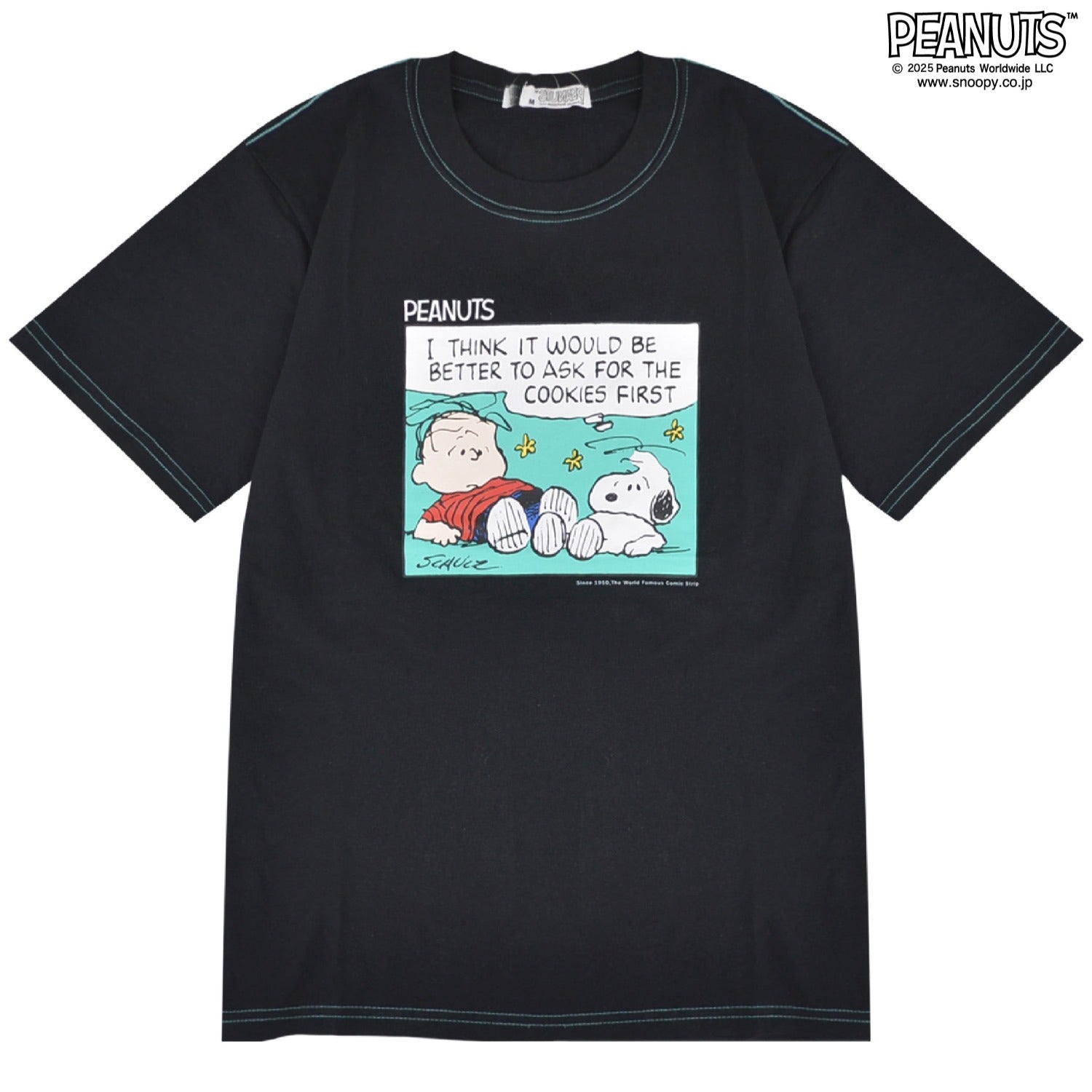 スヌーピー 半袖 Tシャツ プリント ライナス グリーン PEANUTS SNOOPY s1152-375sp