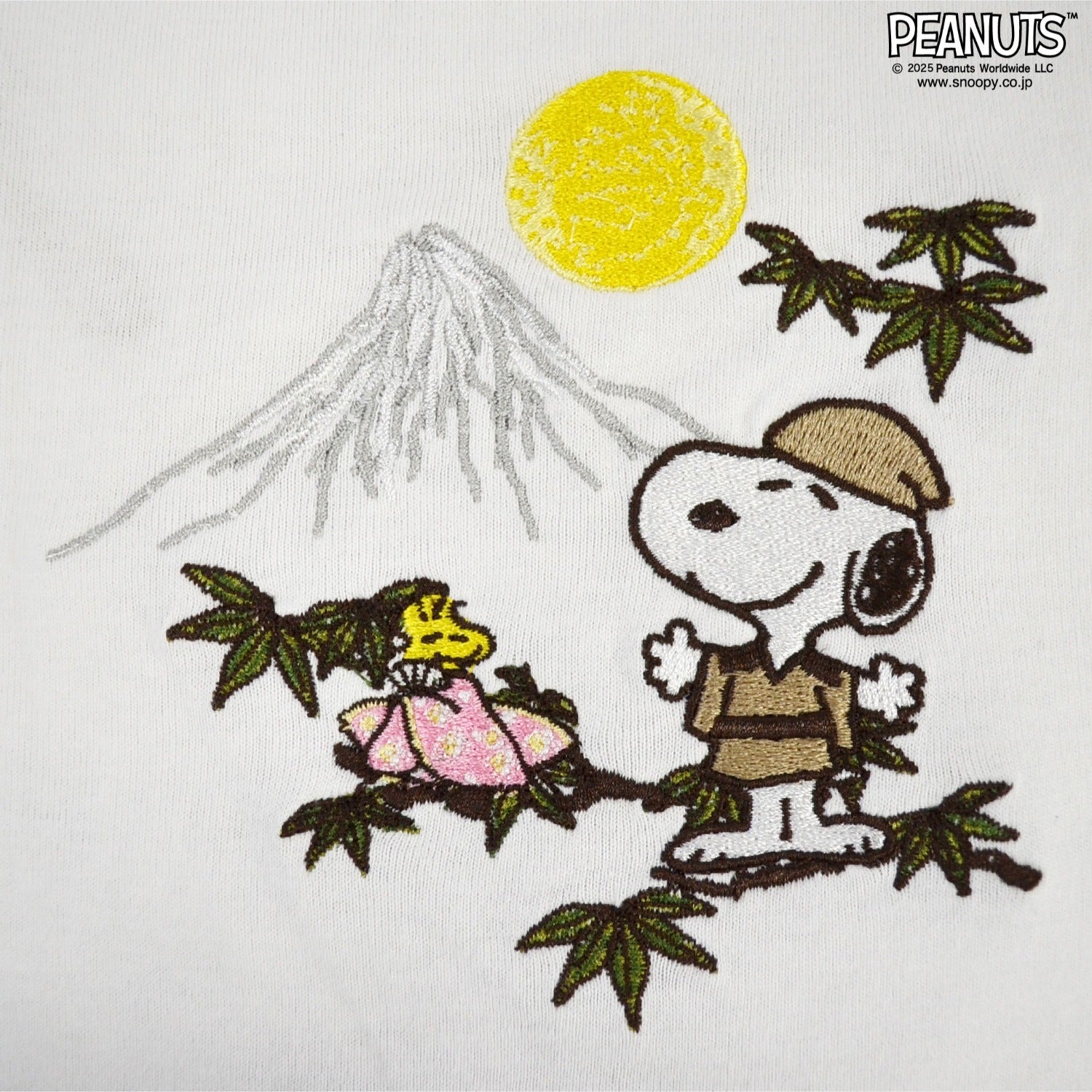 スヌーピー 和柄 刺繍 半袖 Tシャツ 春夏 JAPAN SNOOPY PEANUTS s1152-37sp