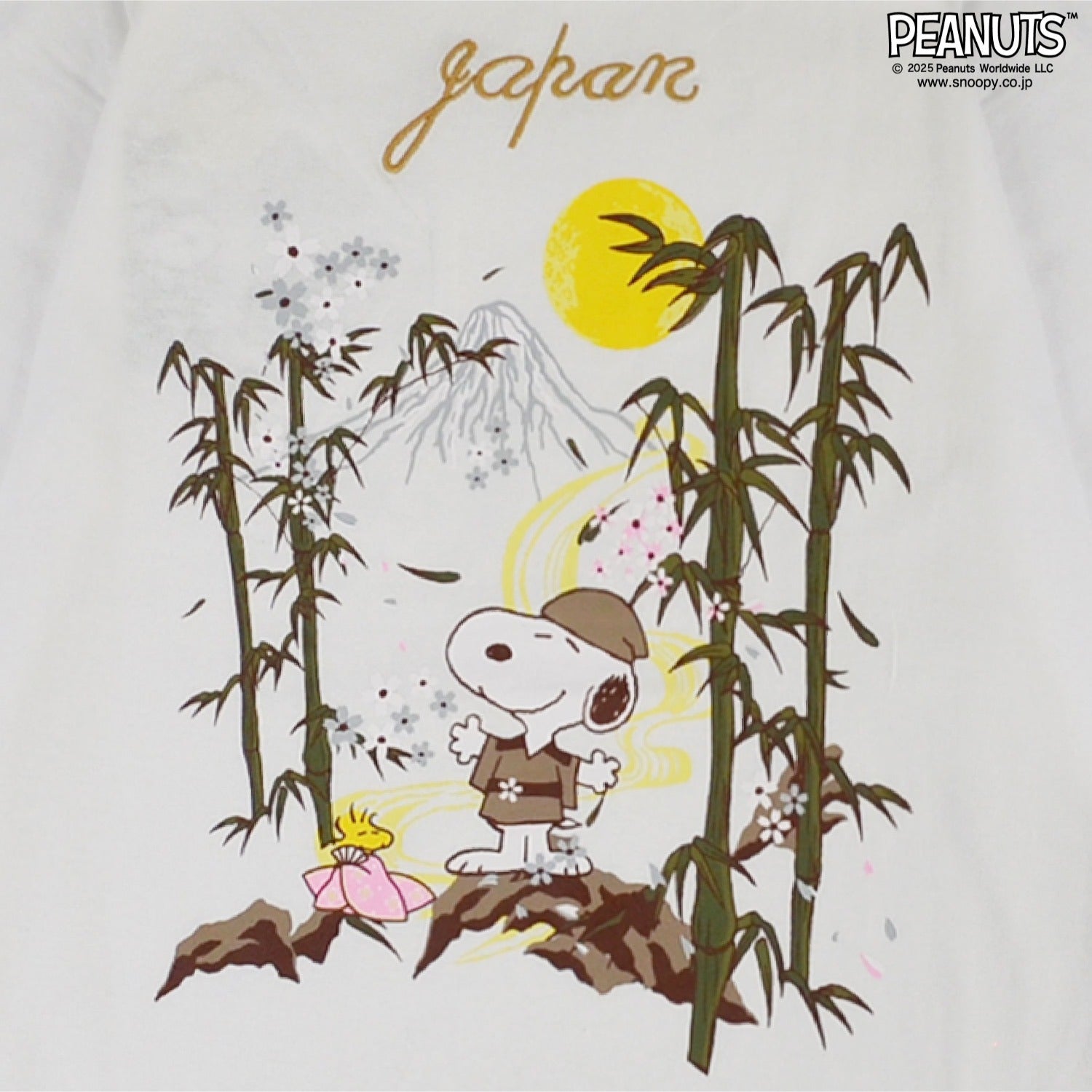 スヌーピー 和柄 刺繍 半袖 Tシャツ 春夏 JAPAN SNOOPY PEANUTS s1152-37sp