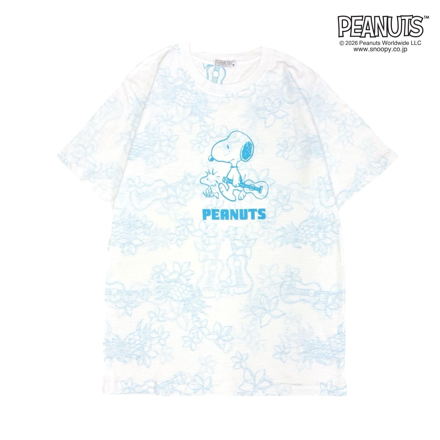PEANUTS スヌーピー 天竺 総柄 Tシャツ 半袖 カットソー 春夏 カジュアル キャラクター s1152-403sp