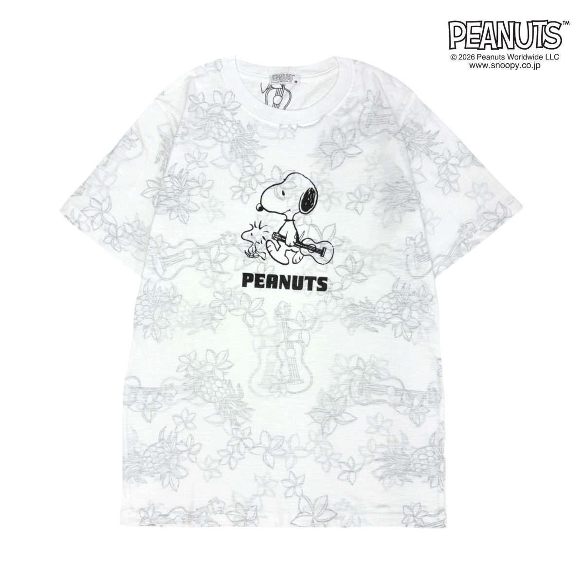 PEANUTS スヌーピー 天竺 総柄 Tシャツ 半袖 カットソー 春夏 カジュアル キャラクター s1152-403sp