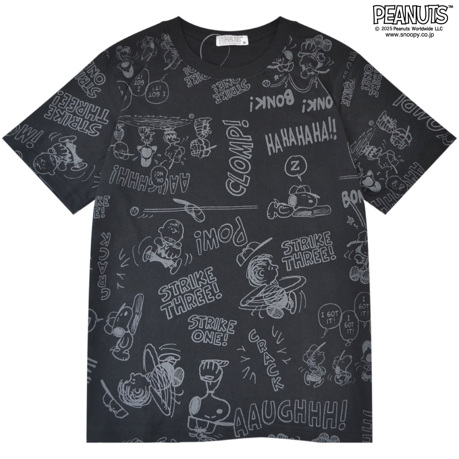 スヌーピー フレンズ 総柄 野球 テニス プリント Tシャツ 半袖 トップス 夏 SNOOPY PEANUTS s1152-424sp