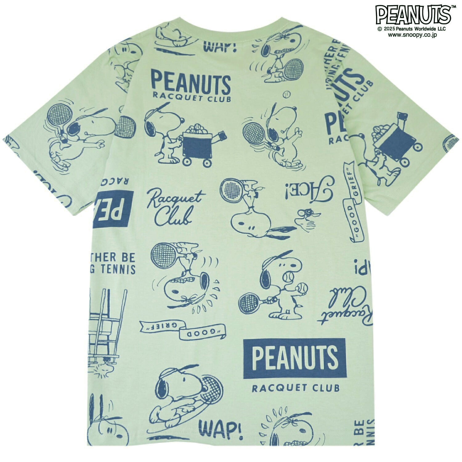 スヌーピー フレンズ 総柄 野球 テニス プリント Tシャツ 半袖 トップス 夏 SNOOPY PEANUTS s1152-424sp