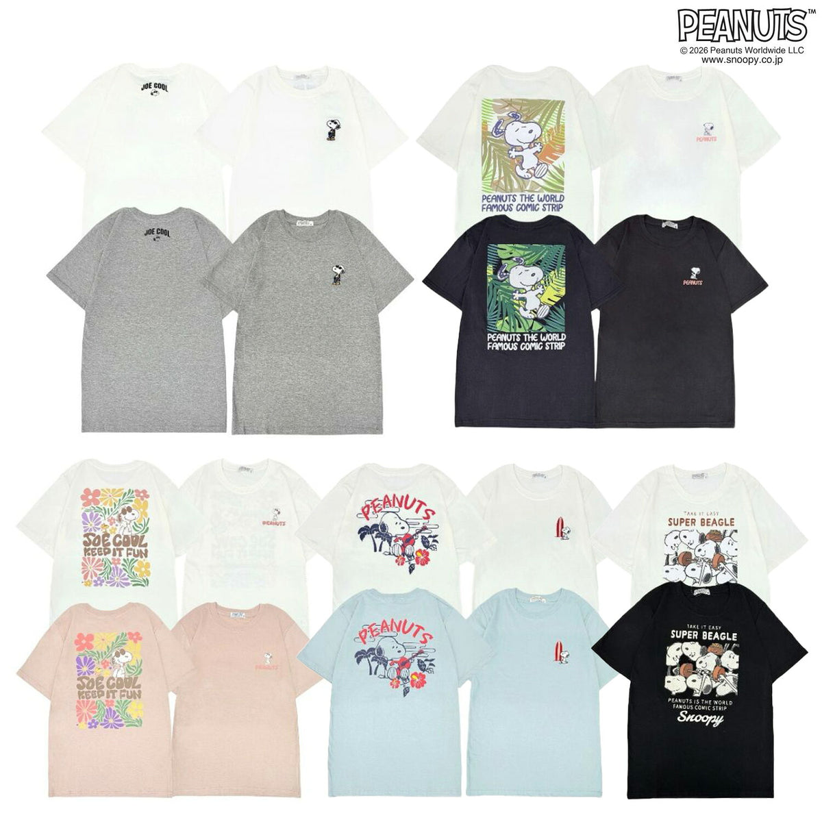 スヌーピー ピーナッツ Sサイズ 天竺 半袖 Tシャツ カットソー 春夏 PEANUTS s1152-425sp