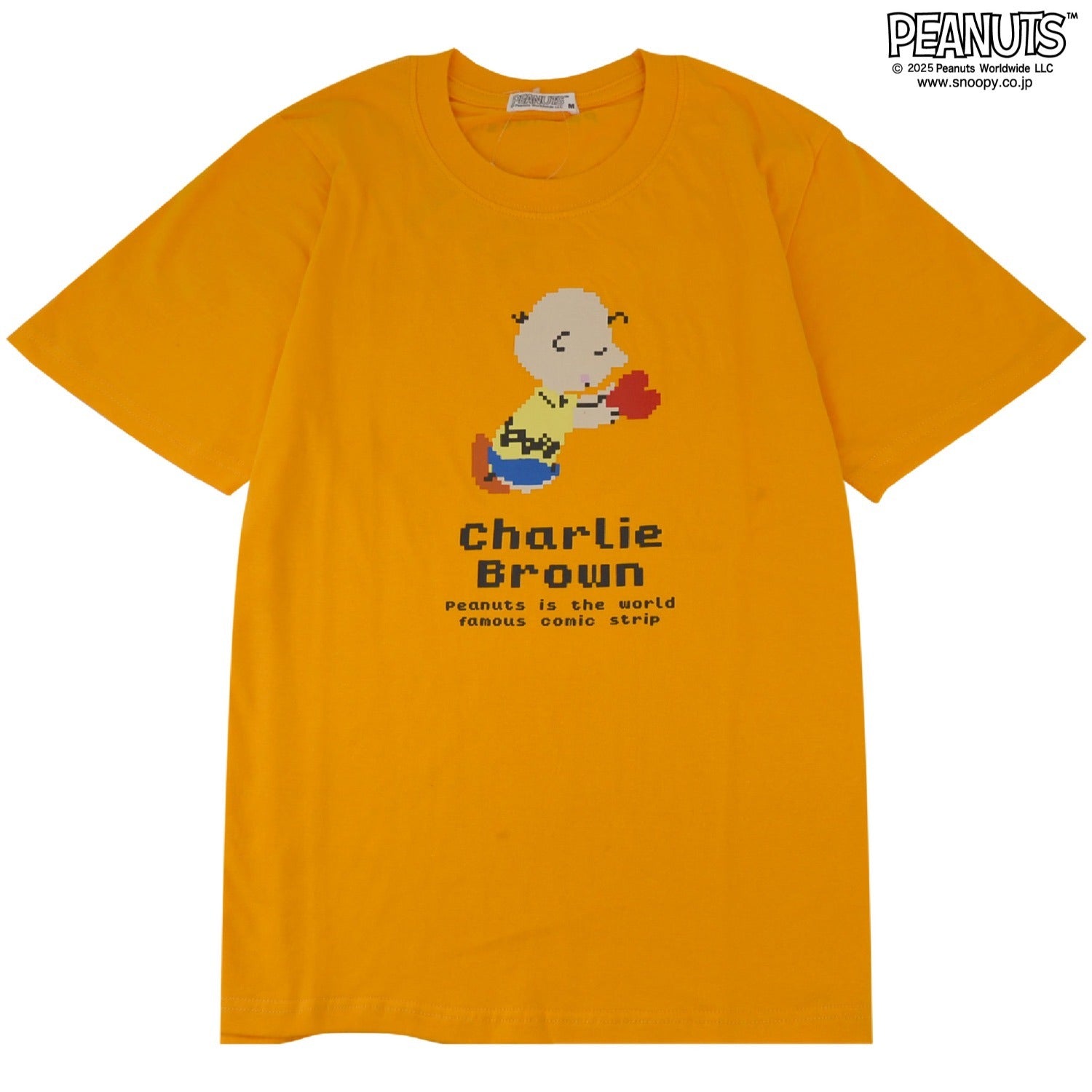 スヌーピー チャーリー・ブラウン ピクセル プリント 半袖 Tシャツ SNOOPY Charlie Brown PEANUTS s1152-42sp