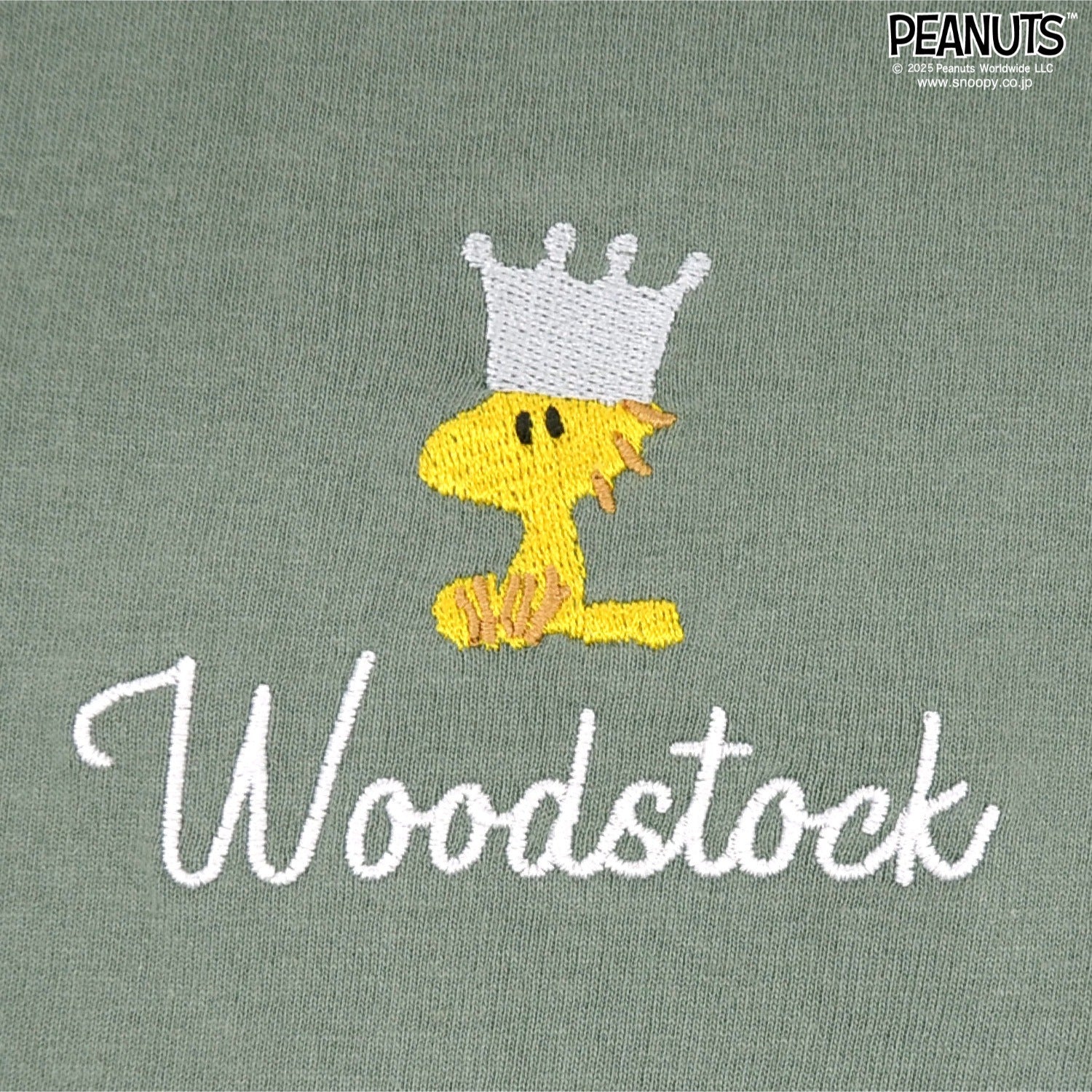 スヌーピー Tシャツ トップス ウッドストック 半袖 刺繍 PEANUTS SNOOPY s1152-45sp