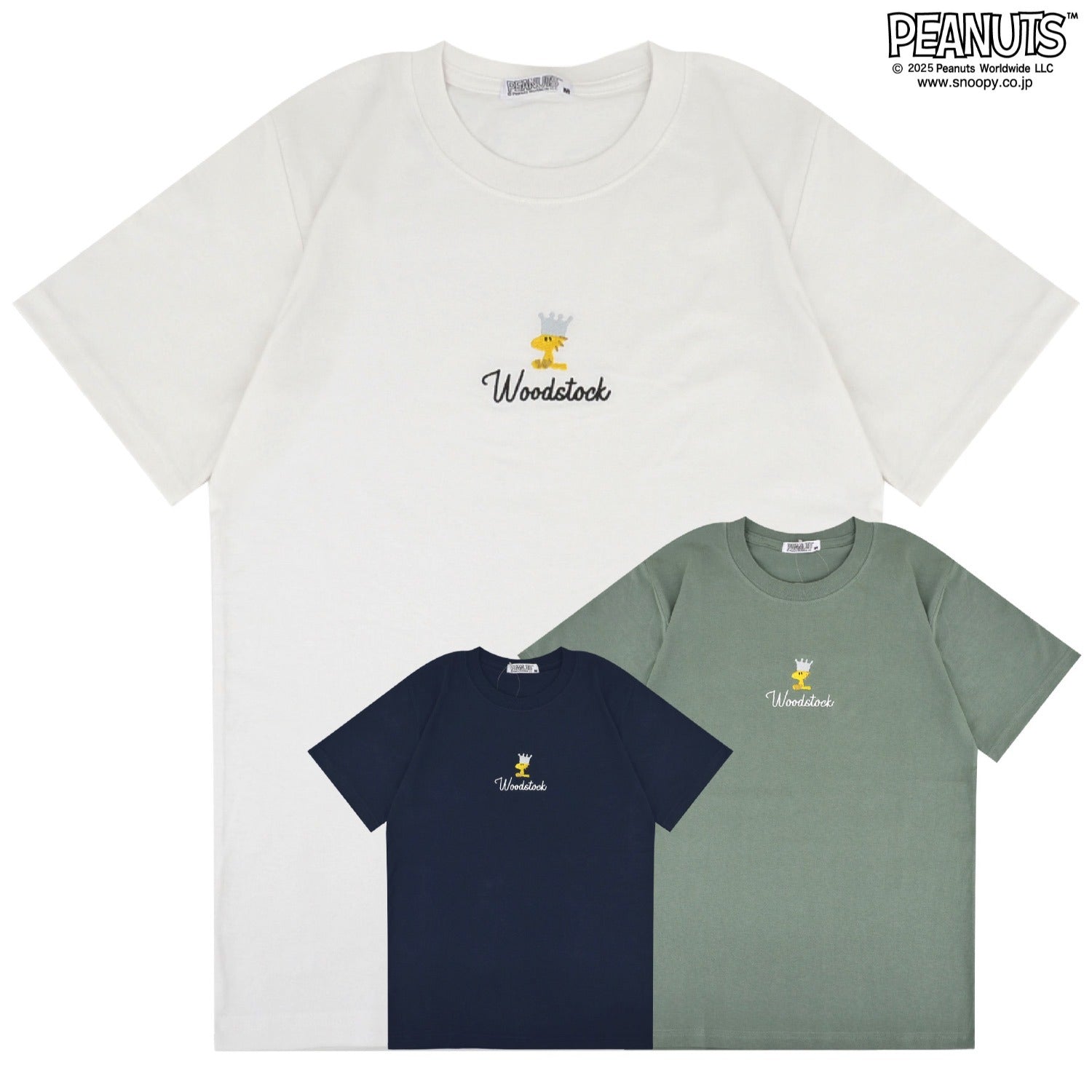 スヌーピー Tシャツ トップス ウッドストック 半袖 刺繍 PEANUTS SNOOPY s1152-45sp