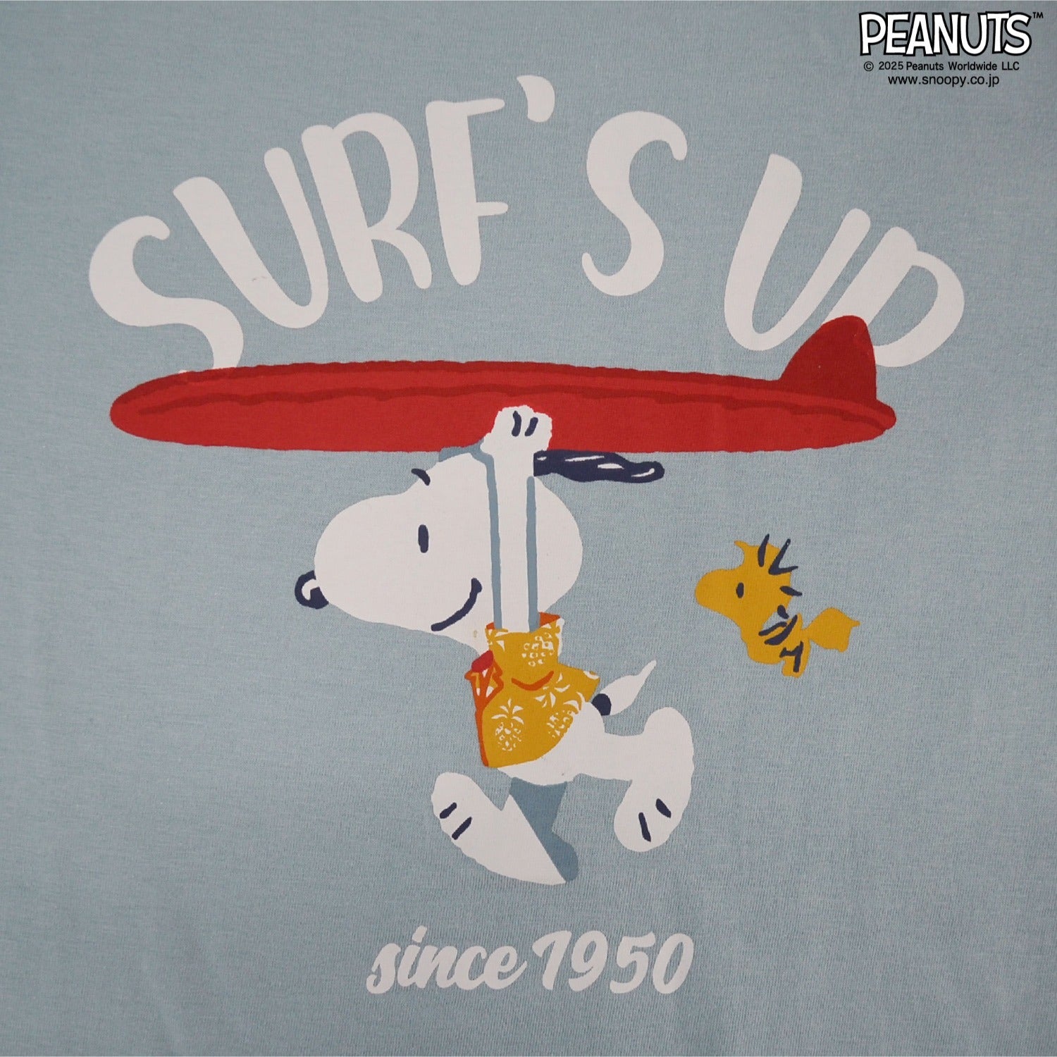 スヌーピー サーフ柄 プリント 半袖 Tシャツ 春夏 SNOOPY PEANUTS s1152-47sp