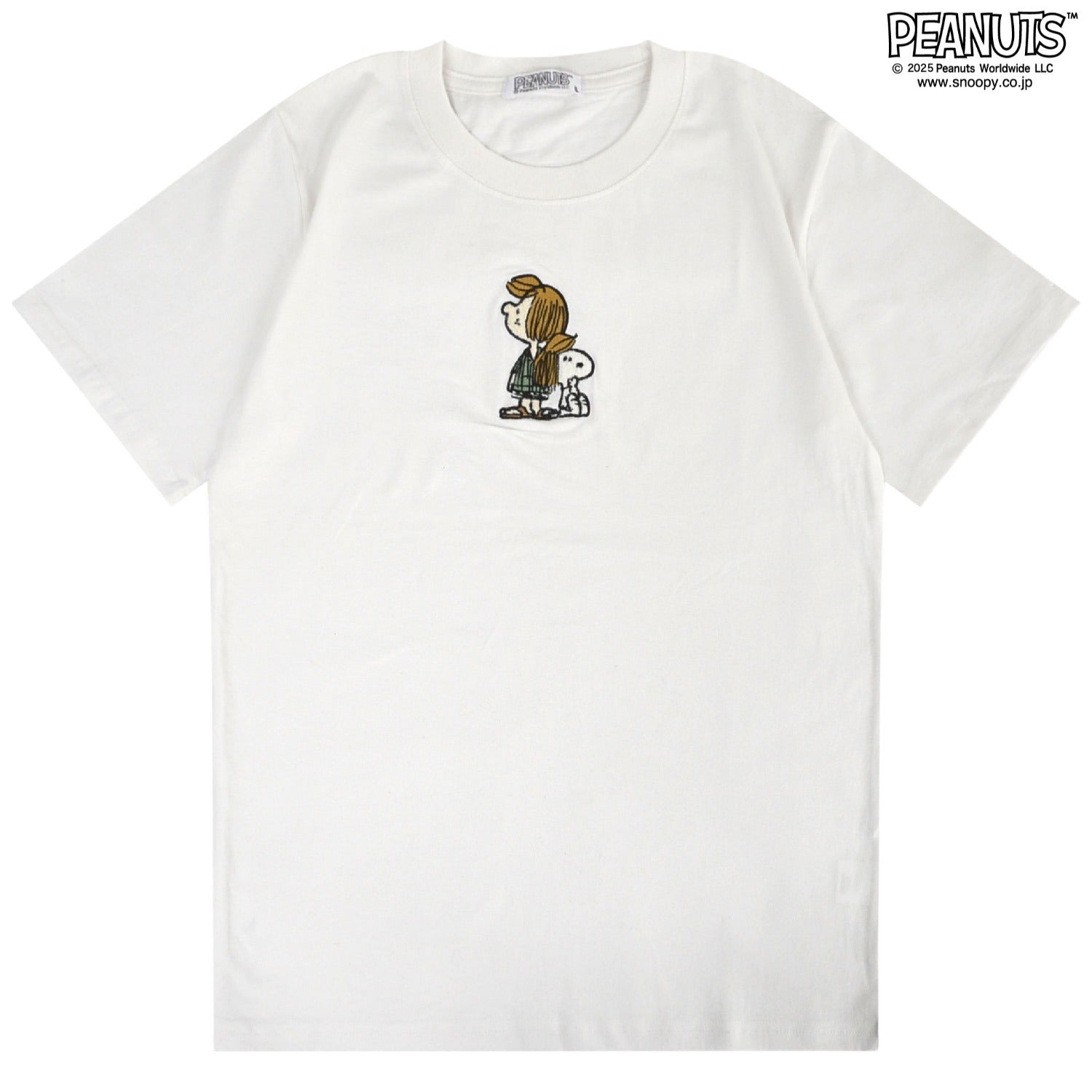 スヌーピー Tシャツ トップス 半袖 ワンポイント 刺繍 ペパーミント パティ PEANUTS SNOOPY s1152-51sp