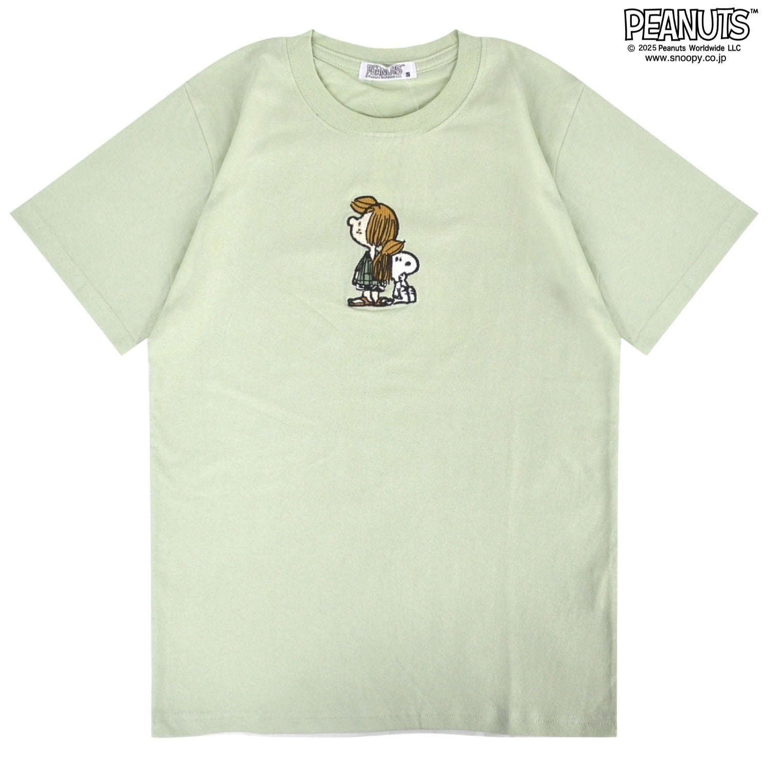 スヌーピー Tシャツ トップス 半袖 ワンポイント 刺繍 ペパーミント パティ PEANUTS SNOOPY s1152-51sp