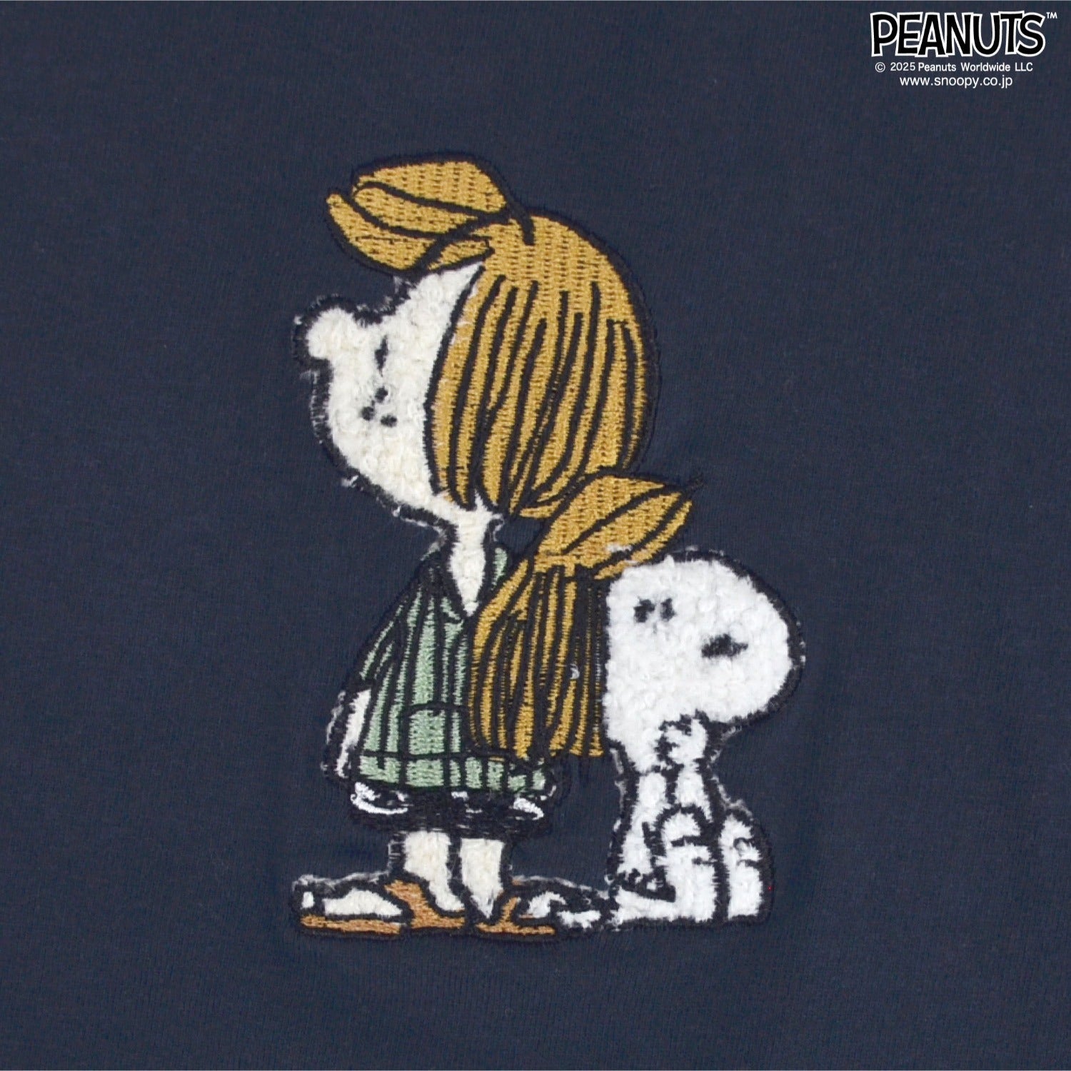 スヌーピー Tシャツ トップス 半袖 ワンポイント 刺繍 ペパーミント パティ PEANUTS SNOOPY s1152-51sp