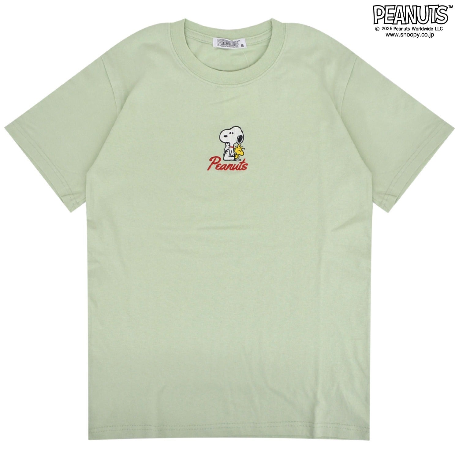 スヌーピー Tシャツ 半袖 トップス 刺繍 ウッドストック SNOOPY PEANUTS s1152-52sp