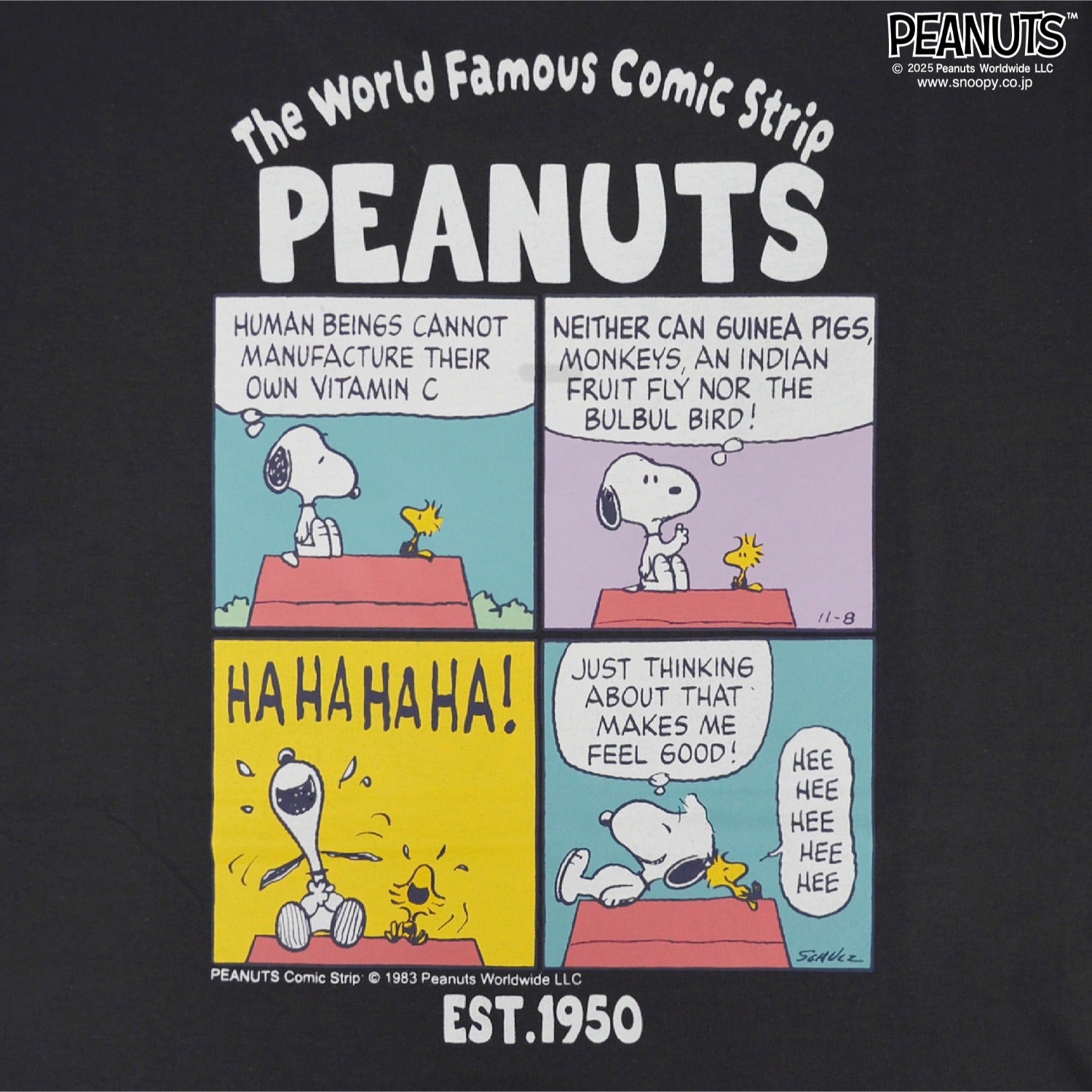 スヌーピー Tシャツ 半袖 トップス バック プリント ウッドストック SNOOPY PEANUTS s1152-55sp