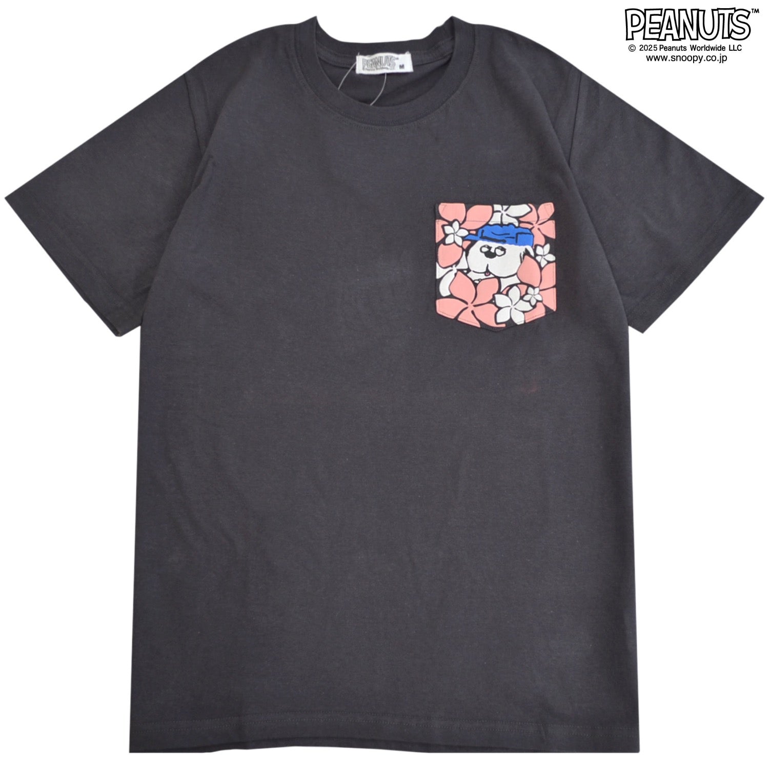 スヌーピー オラフ 半袖 Tシャツ 発泡 プリントトップス ボタニカル PEANUTS s1152-58sp