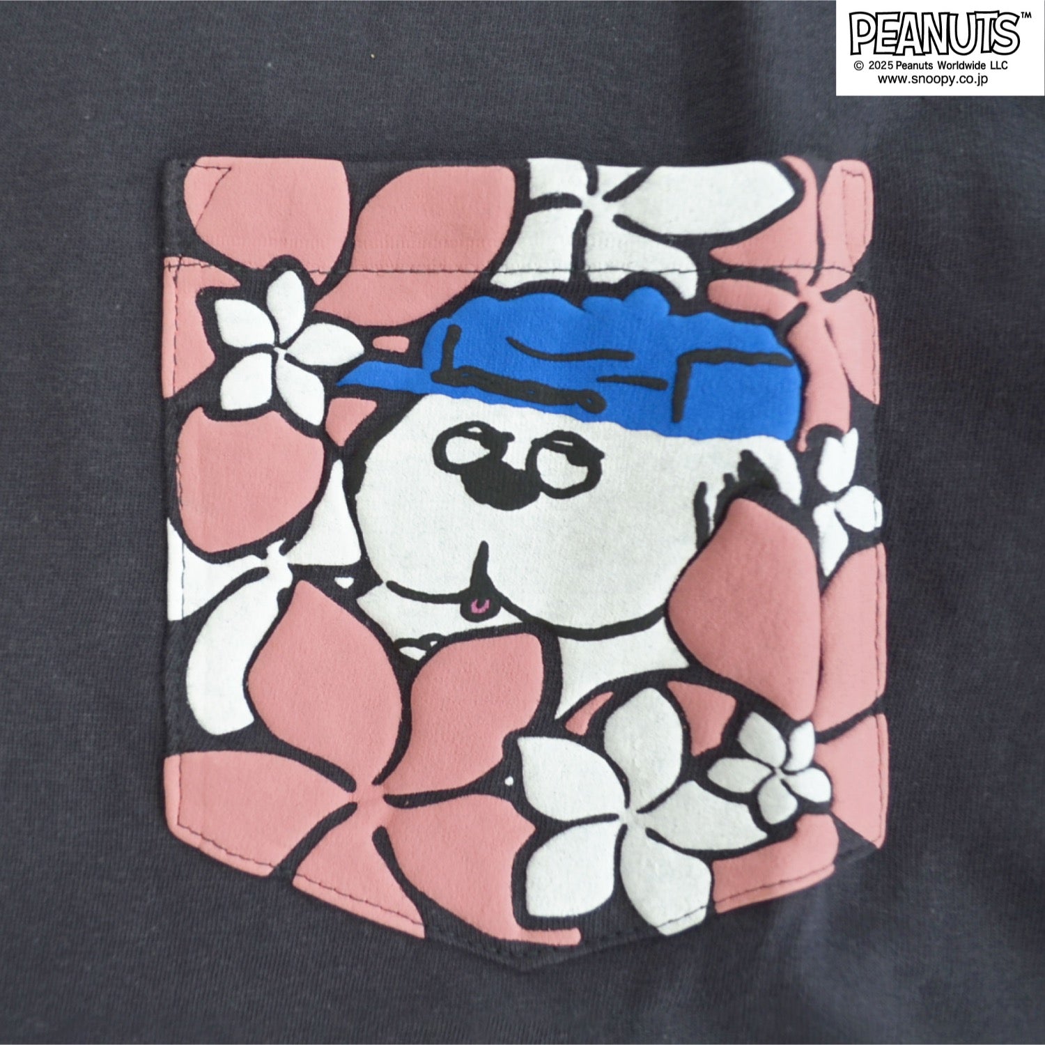 スヌーピー オラフ 半袖 Tシャツ 発泡 プリントトップス ボタニカル PEANUTS s1152-58sp