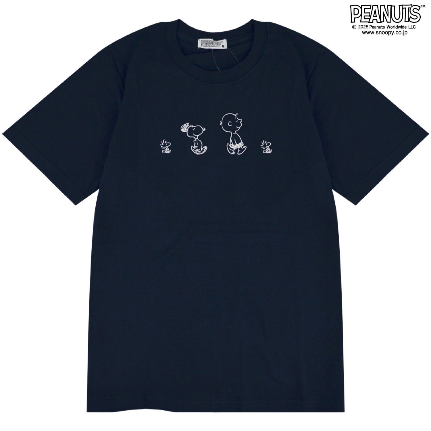 スヌーピー Tシャツ 半袖 トップス バック フォト プリント 刺繍 SNOOPY PEANUTS s1152-66sp