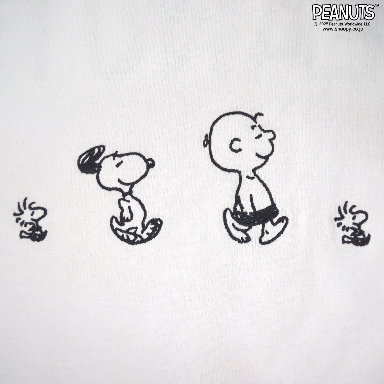 スヌーピー Tシャツ 半袖 トップス バック フォト プリント 刺繍 SNOOPY PEANUTS s1152-66sp