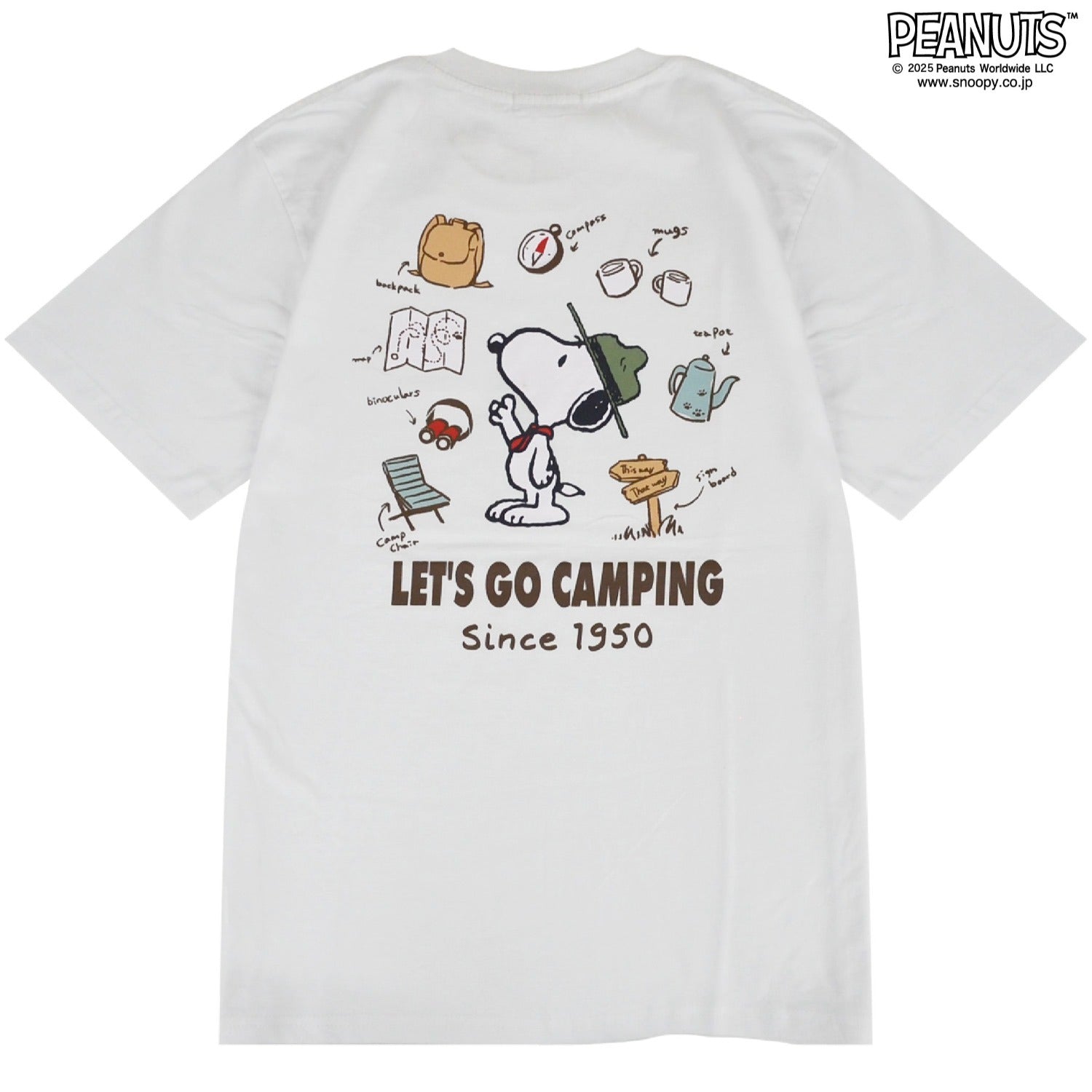 スヌーピー ビーグルスカウト Tシャツ バック プリント トップス 半袖 SNOOPY PEANUTS s1152-69sp