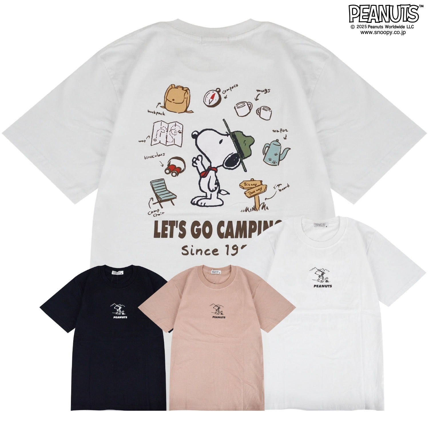 スヌーピー ビーグルスカウト Tシャツ バック プリント トップス 半袖 SNOOPY PEANUTS s1152-69sp