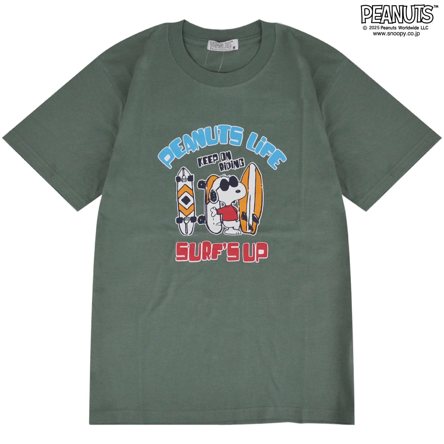 スヌーピー Tシャツ 半袖 トップス ジョークール プリント サーフ SNOOPY PEANUTS s1152-70sp