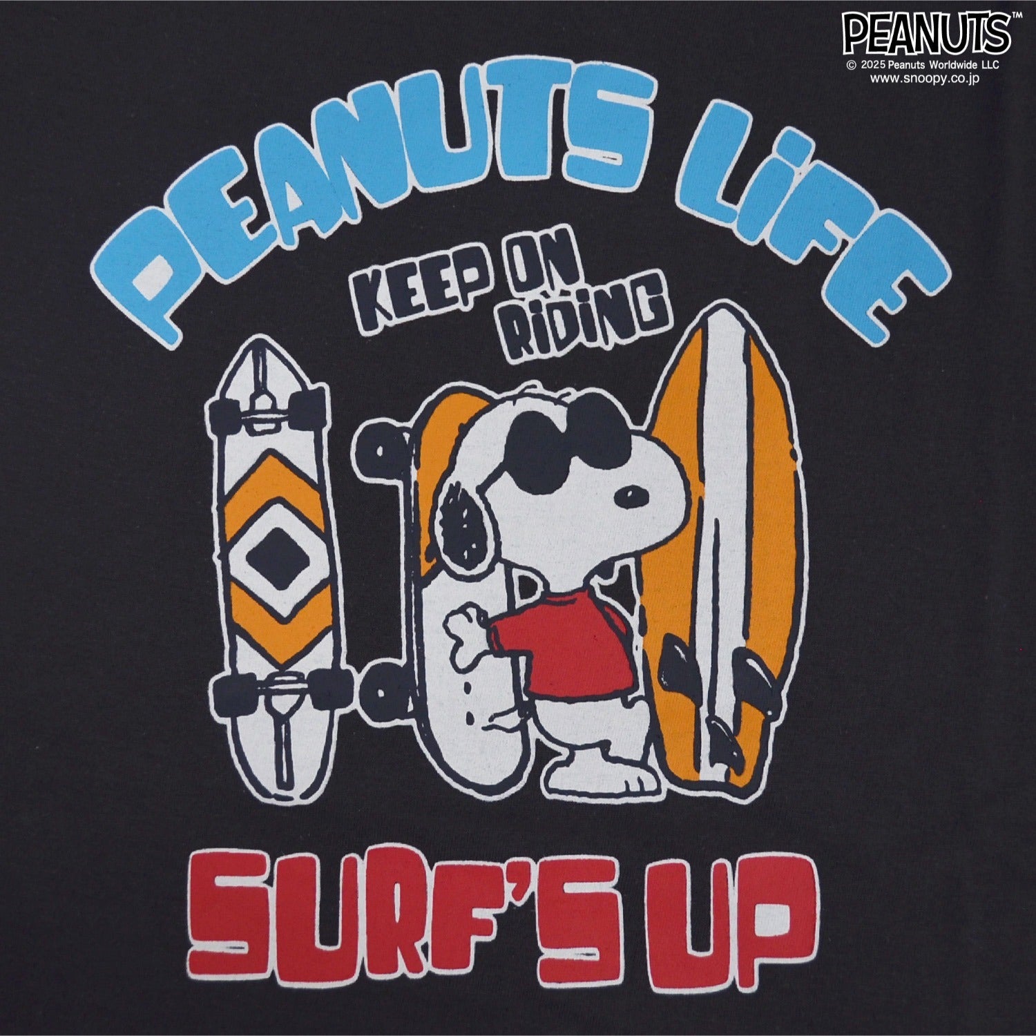 スヌーピー Tシャツ 半袖 トップス ジョークール プリント サーフ SNOOPY PEANUTS s1152-70sp