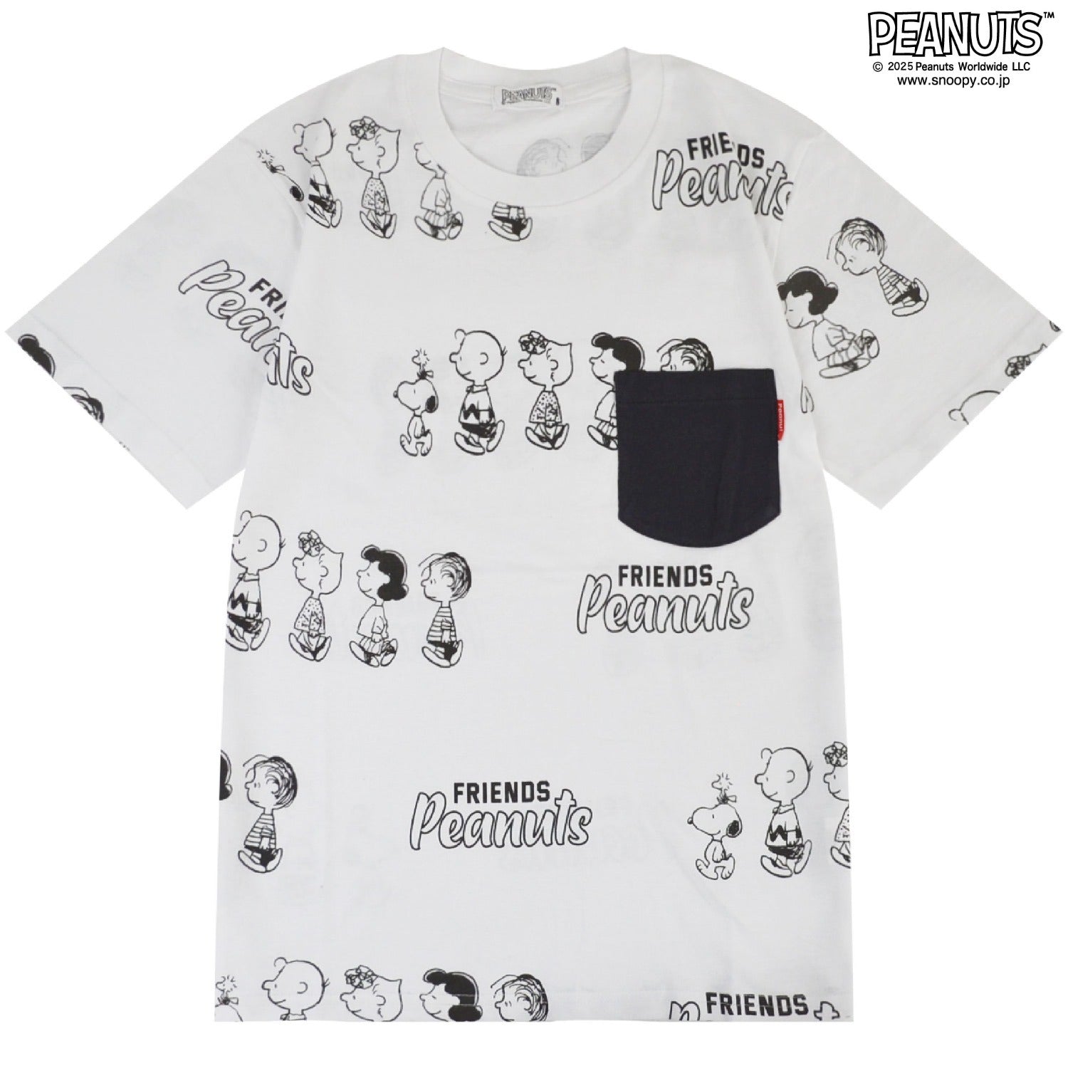 スヌーピー Tシャツ 半袖 総柄 トップス プリント SNOOPY PEANUTS s1152-75sp