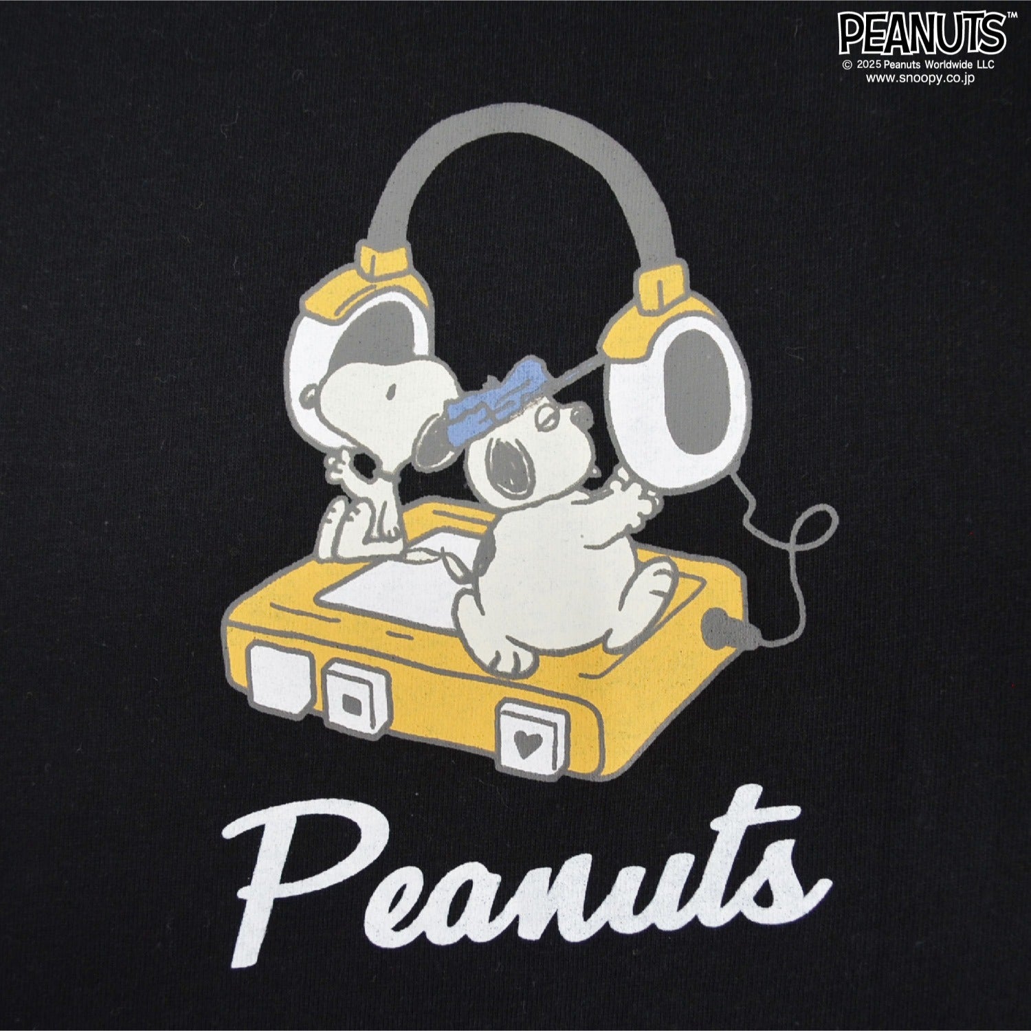 スヌーピー 半袖 Tシャツ プリント レイヤード風 オラフ ヘッドホン柄 春夏 切替 SNOOPY PEANUT s1152-76sp