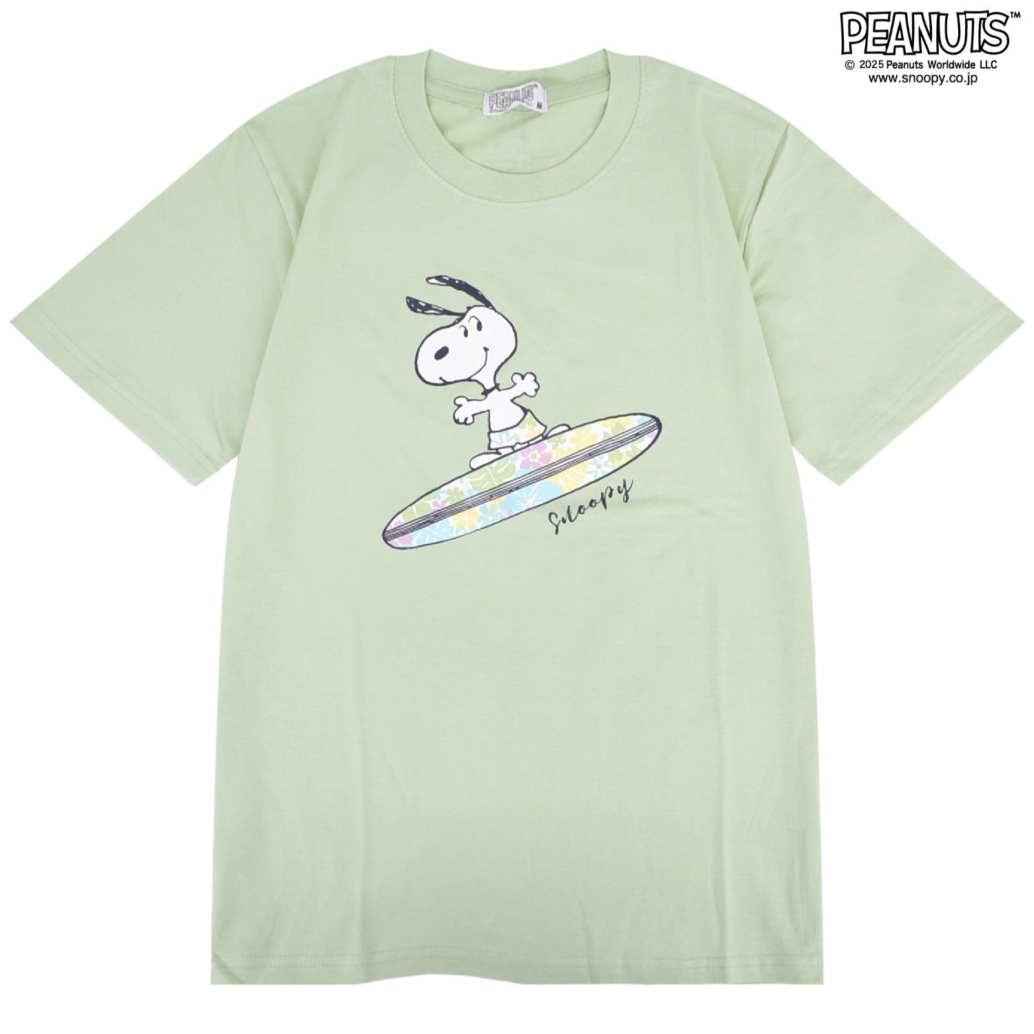 スヌーピー Tシャツ 半袖 トップス プリント サーフ柄 夏 サーフィン SNOOPY PEANUTS s1152-79sp