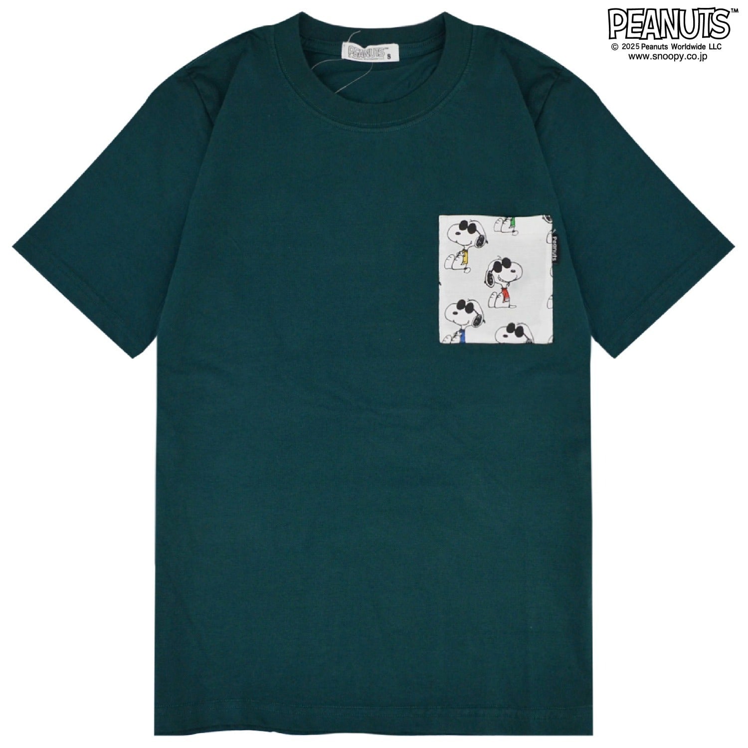 スヌーピー ジョークール 柄 プリント 半袖 Tシャツ 春夏 SNOOPY PEANUTS JOE COOL s1152-85sp