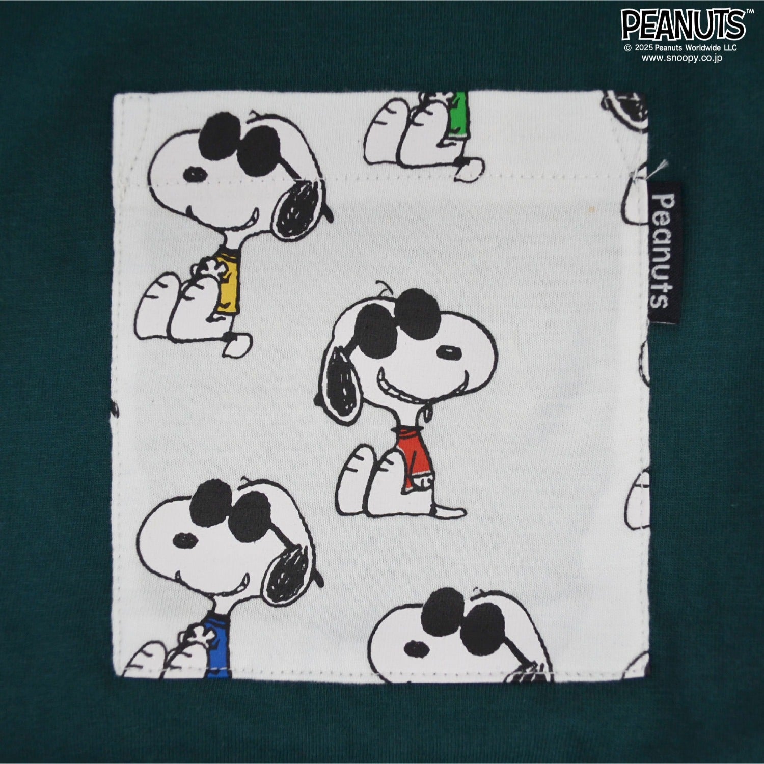 スヌーピー ジョークール 柄 プリント 半袖 Tシャツ 春夏 SNOOPY PEANUTS JOE COOL s1152-85sp