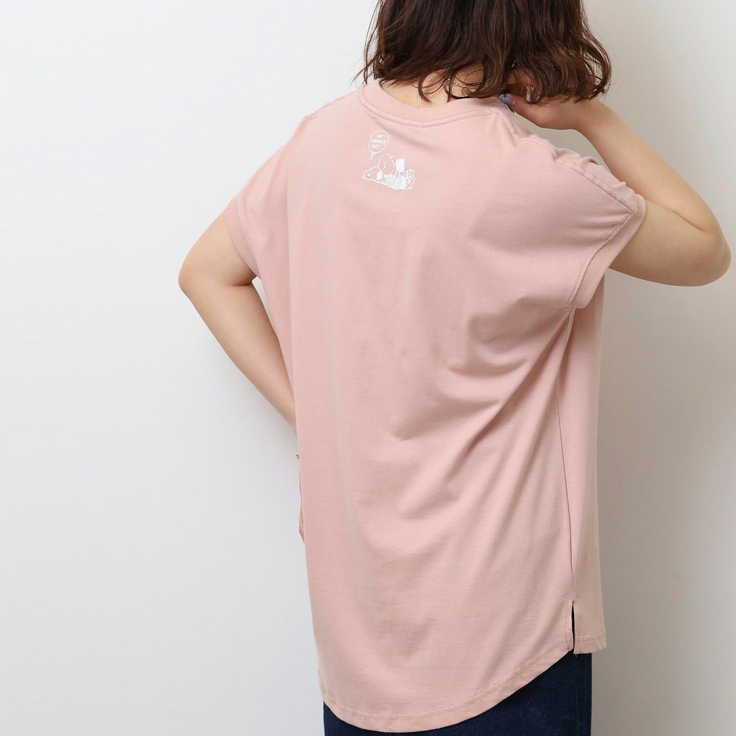 スヌーピー 半袖 刺繍 フレンチスリーブTシャツ チャーリーブラウン SNOOPY PEAUTS s1152-88sp